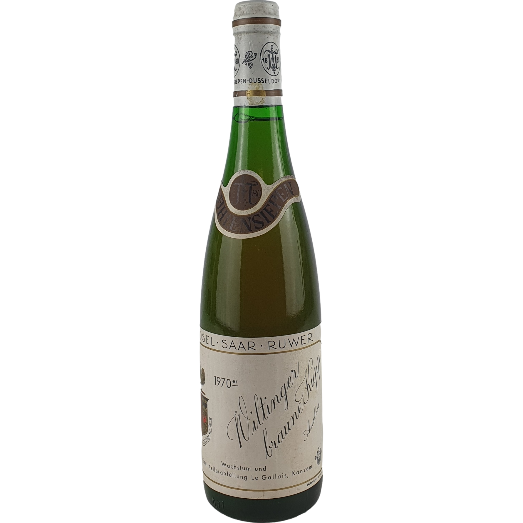 Le Gallais 'Egon Müller zu Scharzhof' - Wiltinger braune Kupp Riesling Auslese    1970  - 0,7l AR001057