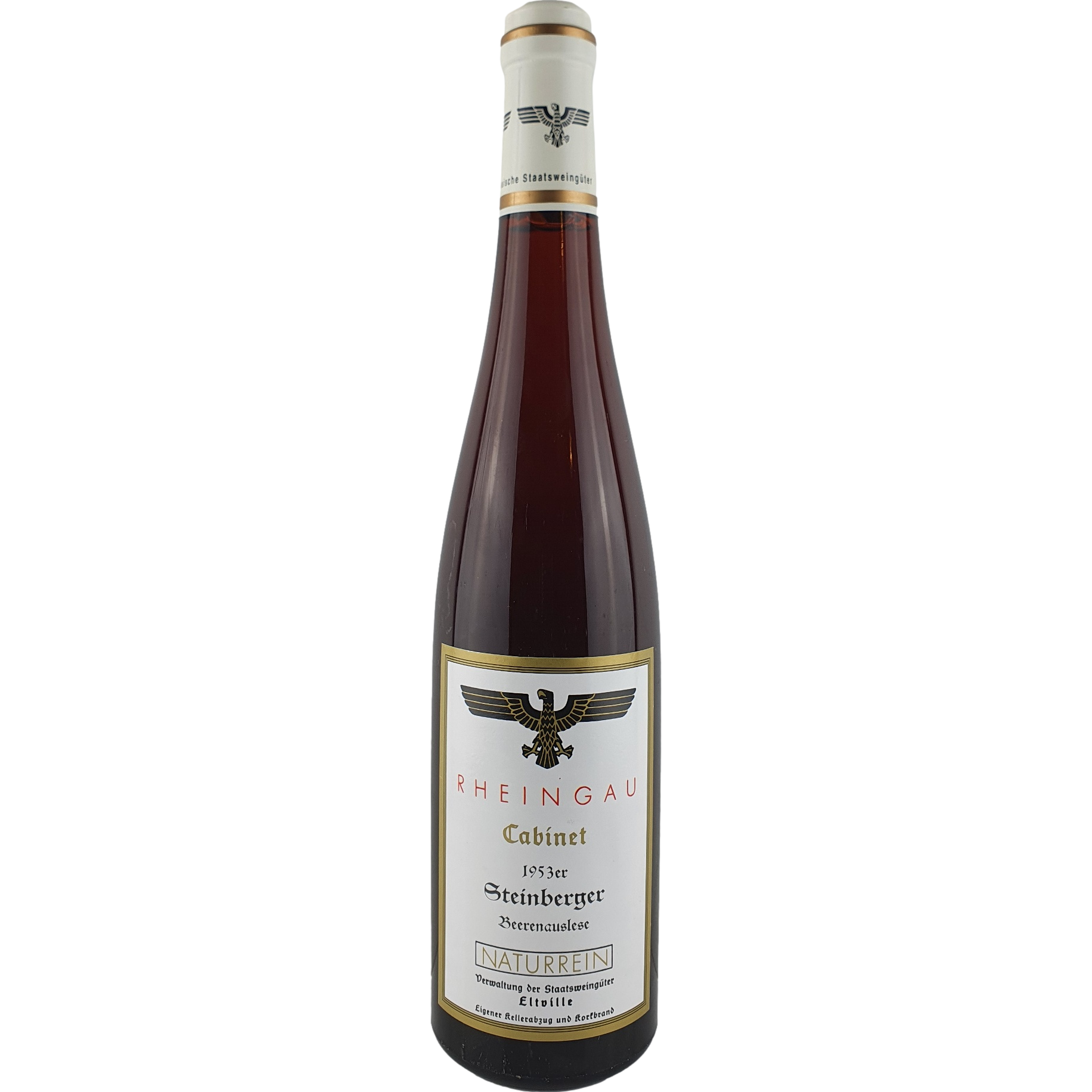 Staatsweingüter Eltville (Kloster Eberbach) - Steinberger Riesling Beerenauslese Cabinet  1953 - 0,7 l AR000192