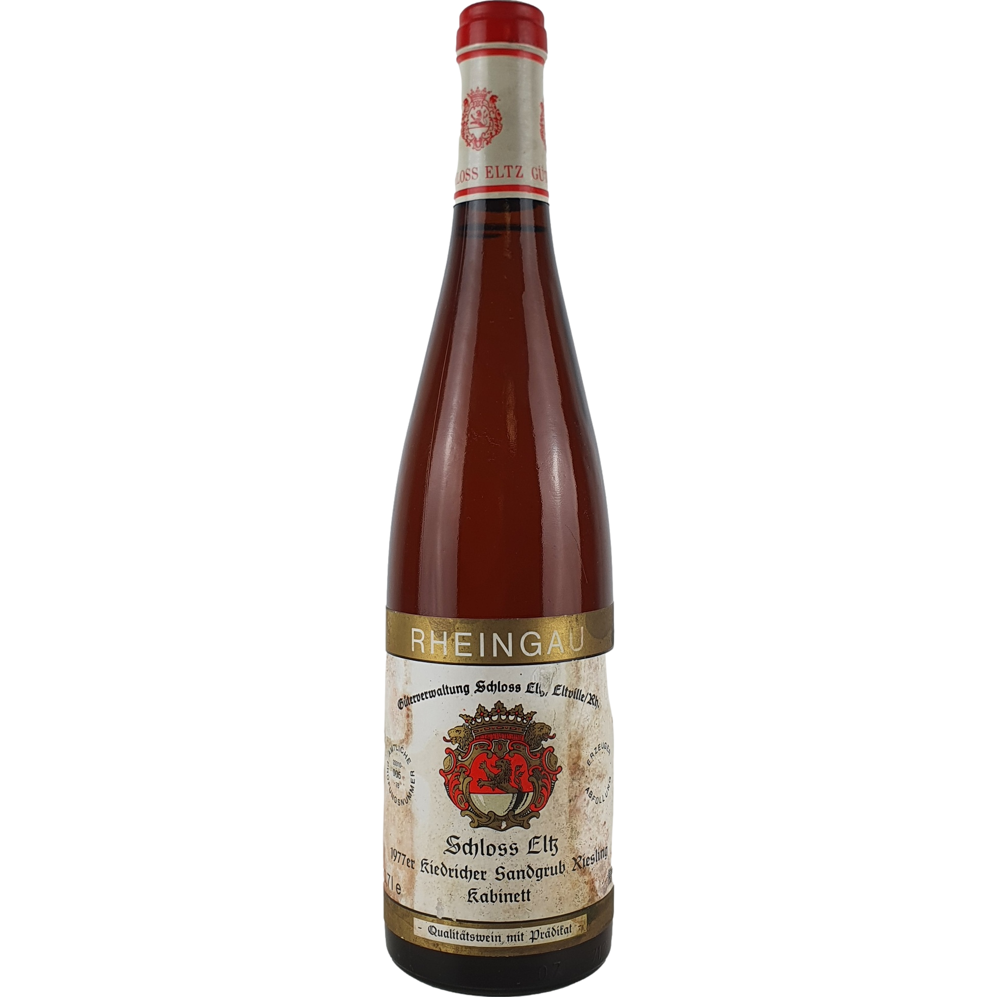 Schloss Eltz - Kiedricher Sandgrub Riesling Kabinett   1977  - 0,7 l AR000882
