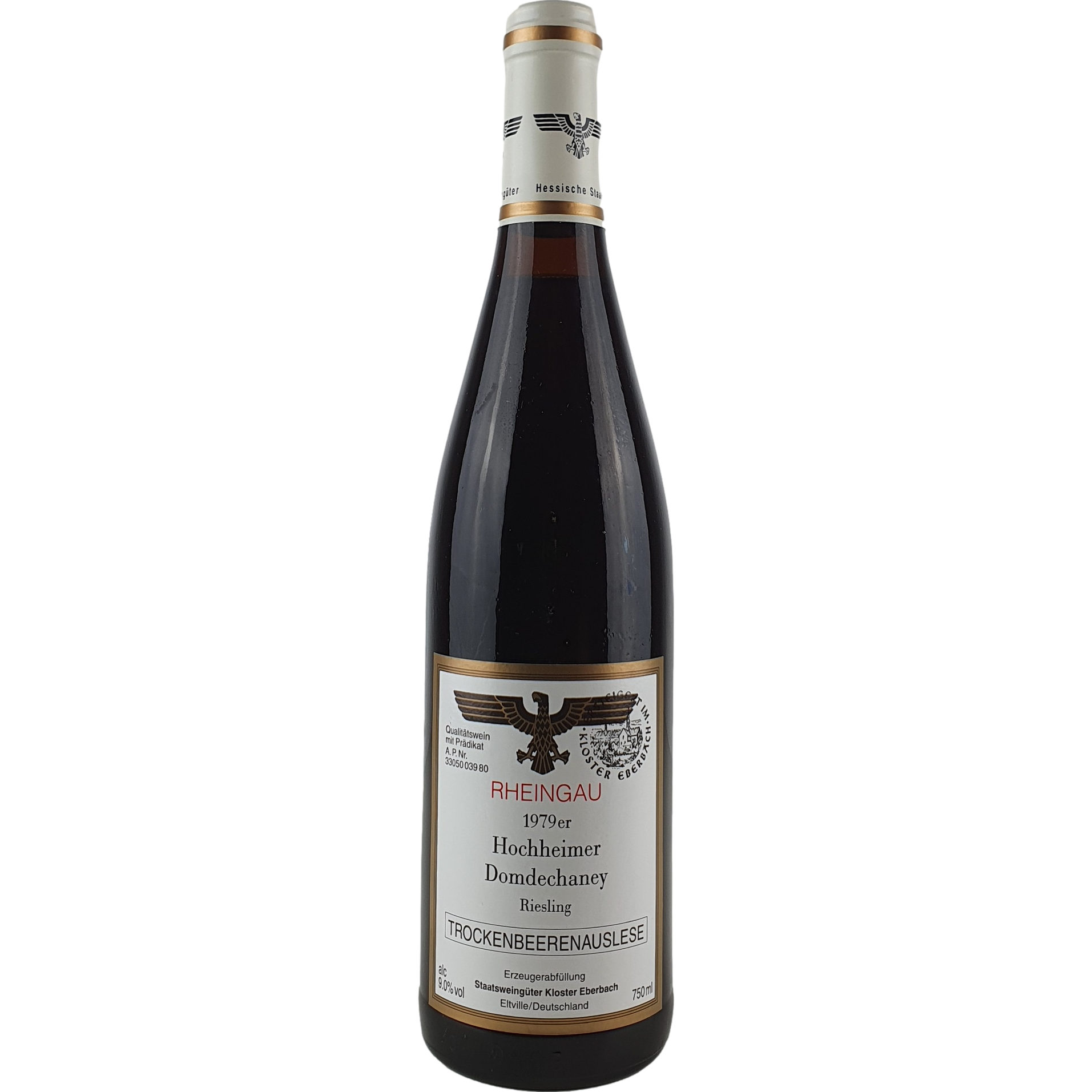 Staatsweingüter Eltville (Kloster Eberbach) - Hochheimer Domdechaney Riesling Trockenbeerenauslese Versteigerung  1979 - 0,75 l AR000448