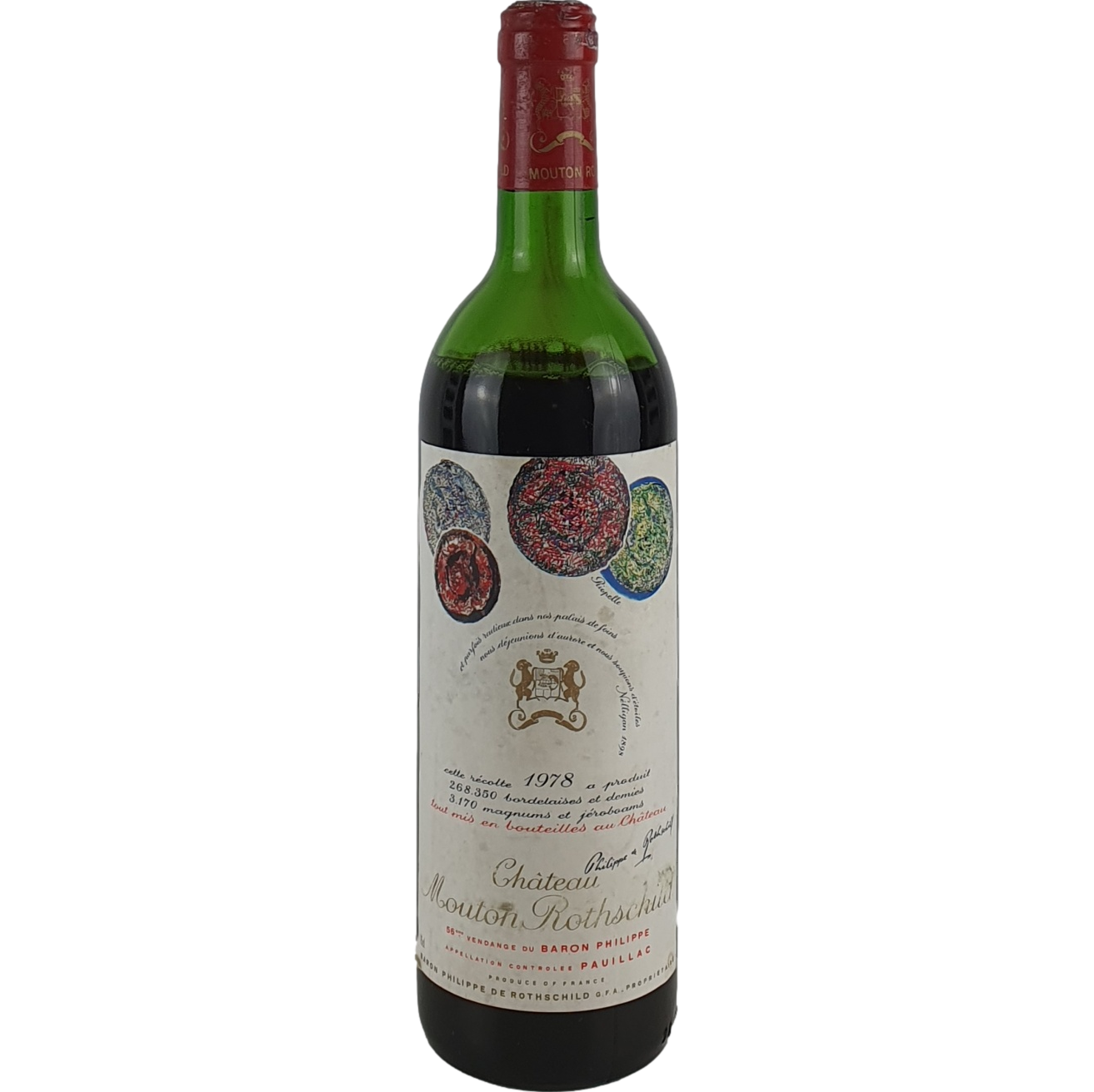 Chateau Mouton Rothschild    (bad filling)   1978  - 0,75l GW001091