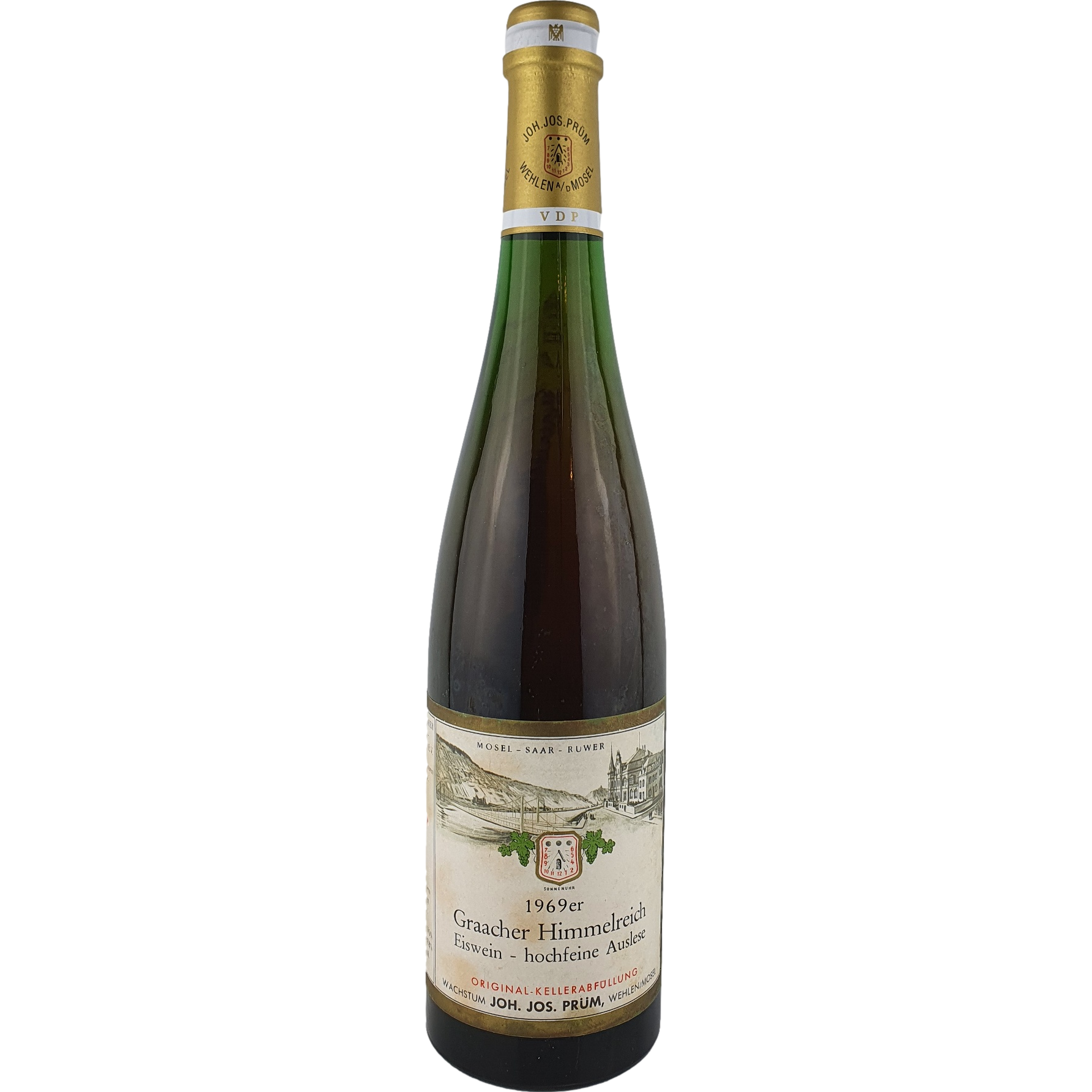 Joh. Jos. Prüm - Graacher Himmelreich Riesling Eiswein - hochfeine Auslese Goldkapsel  1969 - 0,7 l AR000309