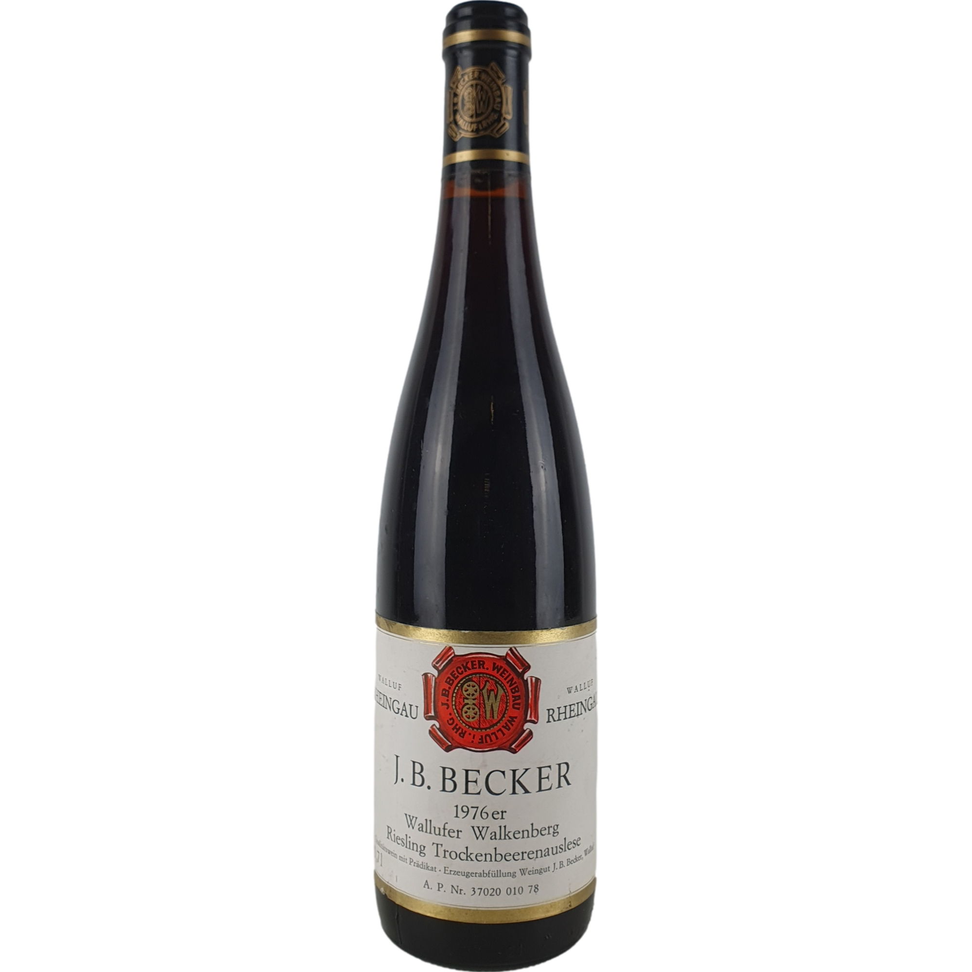 J. B. Becker - Wallufer Walkenberg Riesling Trockenbeerenauslese   1976 - 0,7 l AR000387