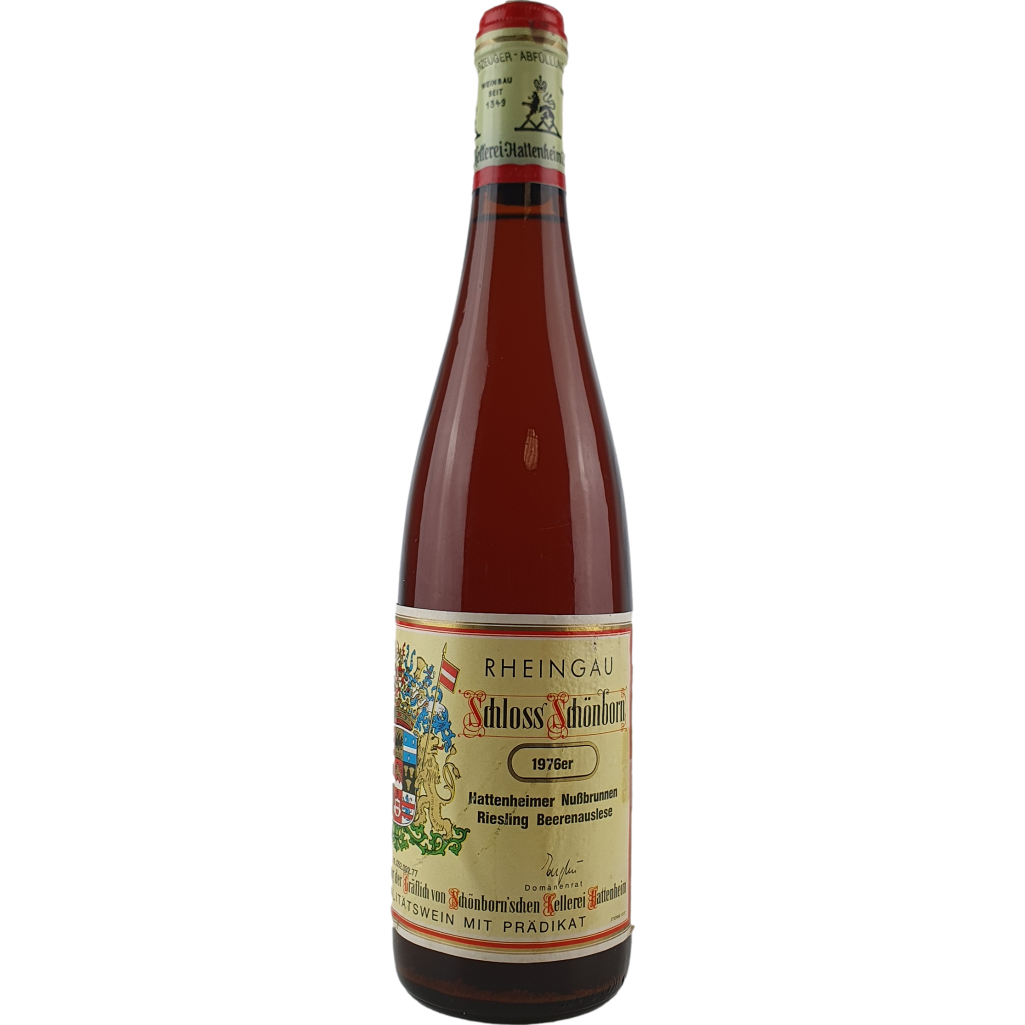 Schloss Schönborn - Hattenheimer Nußbrunnen Riesling Beerenauslese   1976 - 0,7 l AR000791