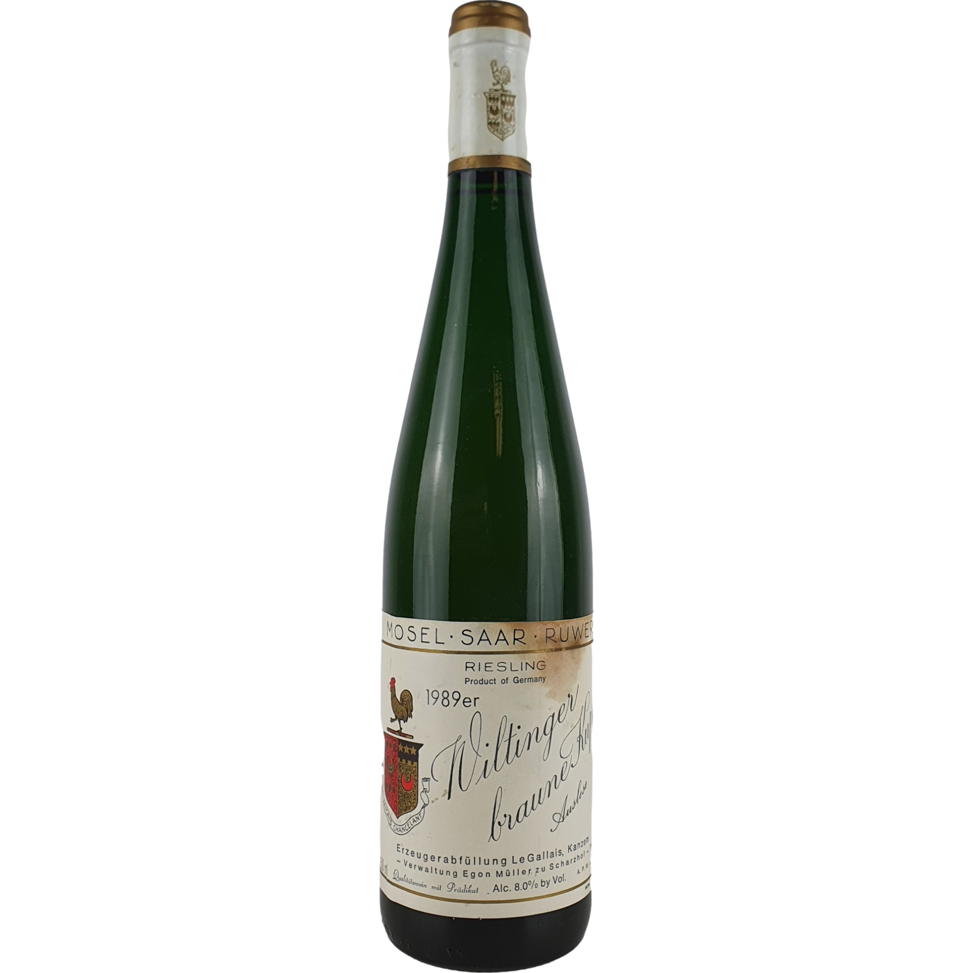 Le Gallais 'Egon Müller zu Scharzhof' - Wiltinger braune Kupp Riesling Auslese 1989 - 0,75 l AR000828