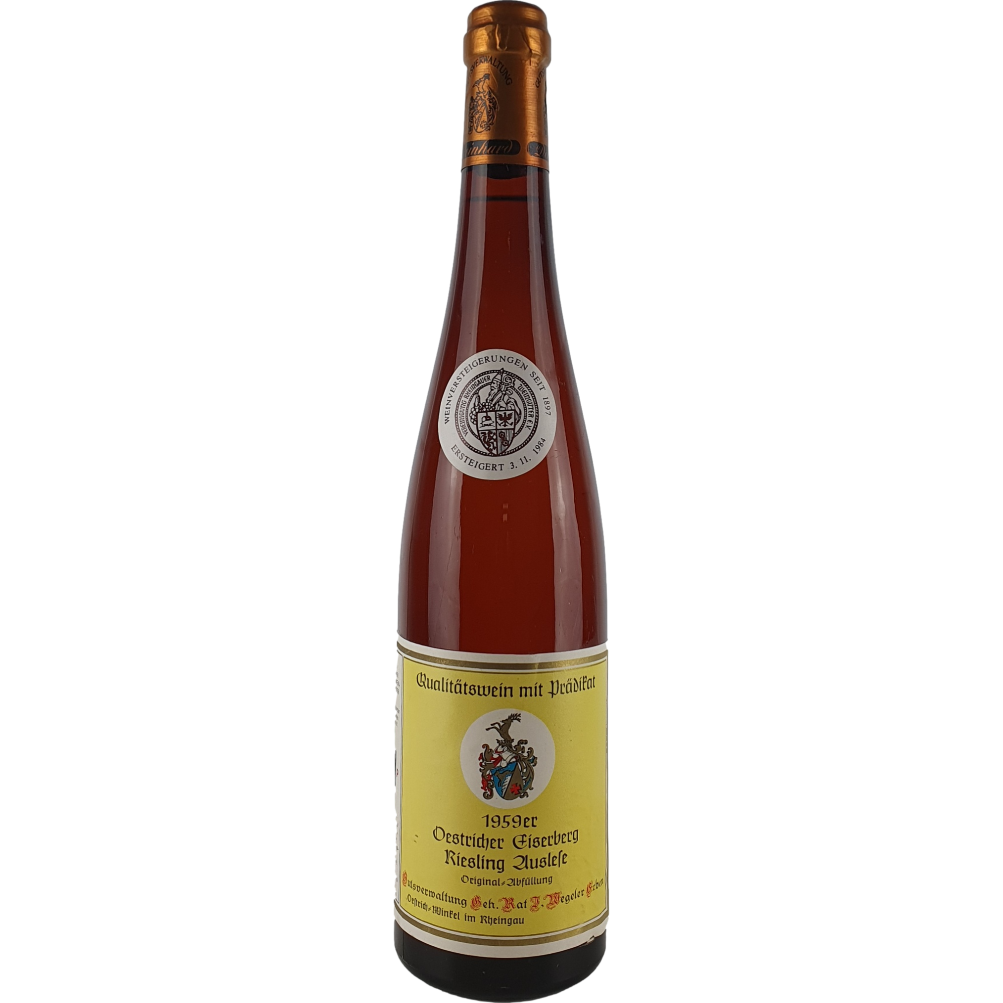 Wegeler - Oestricher Eiserberg Riesling Auslese Versteigerung  1959 - 0,7 l AR000245