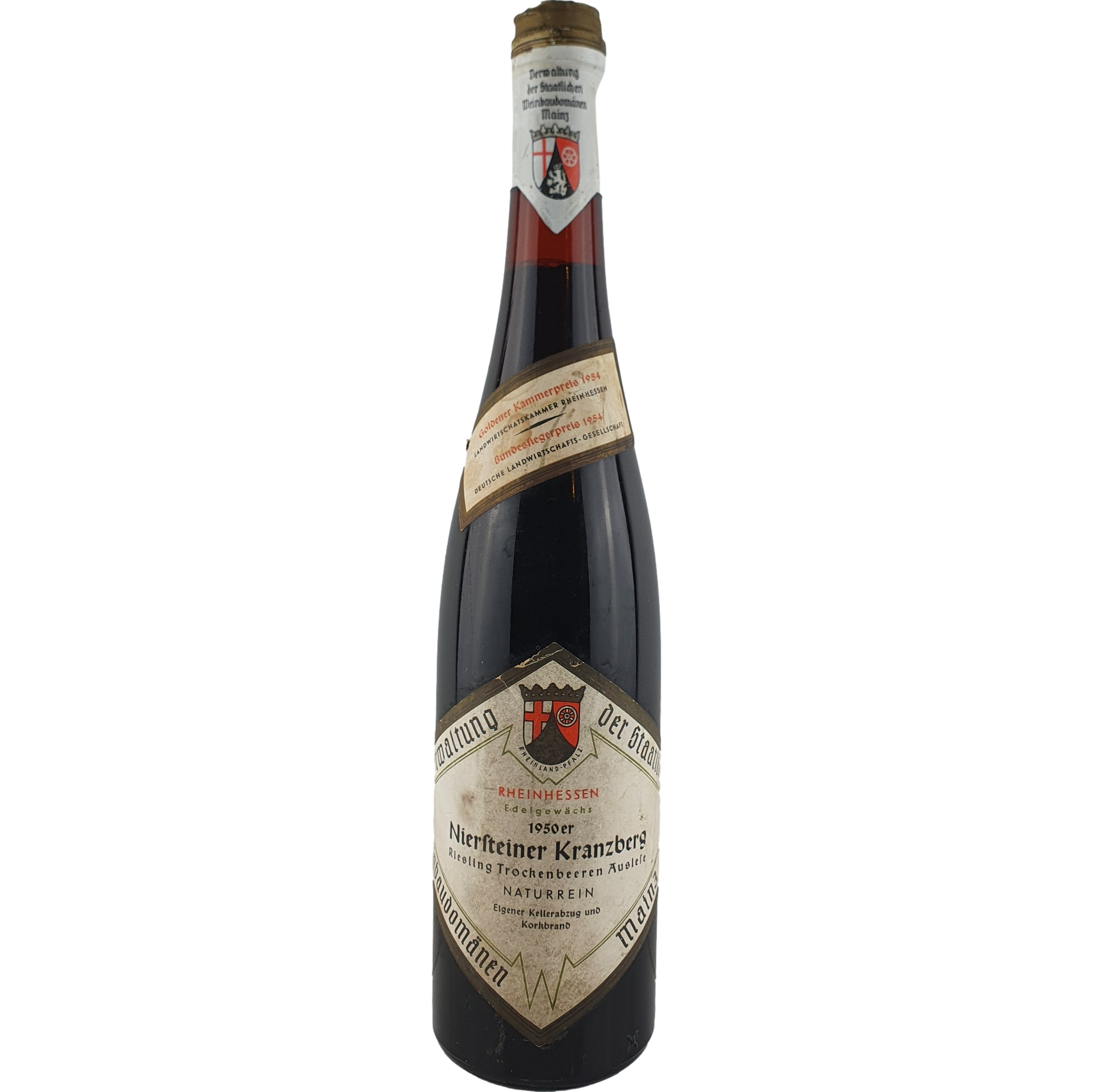 Staatl. Weinbaudomänen Mainz - Niersteiner Kranzberg Riesling Trockenbeerenauslese   1950 - 0,7 l AR000159