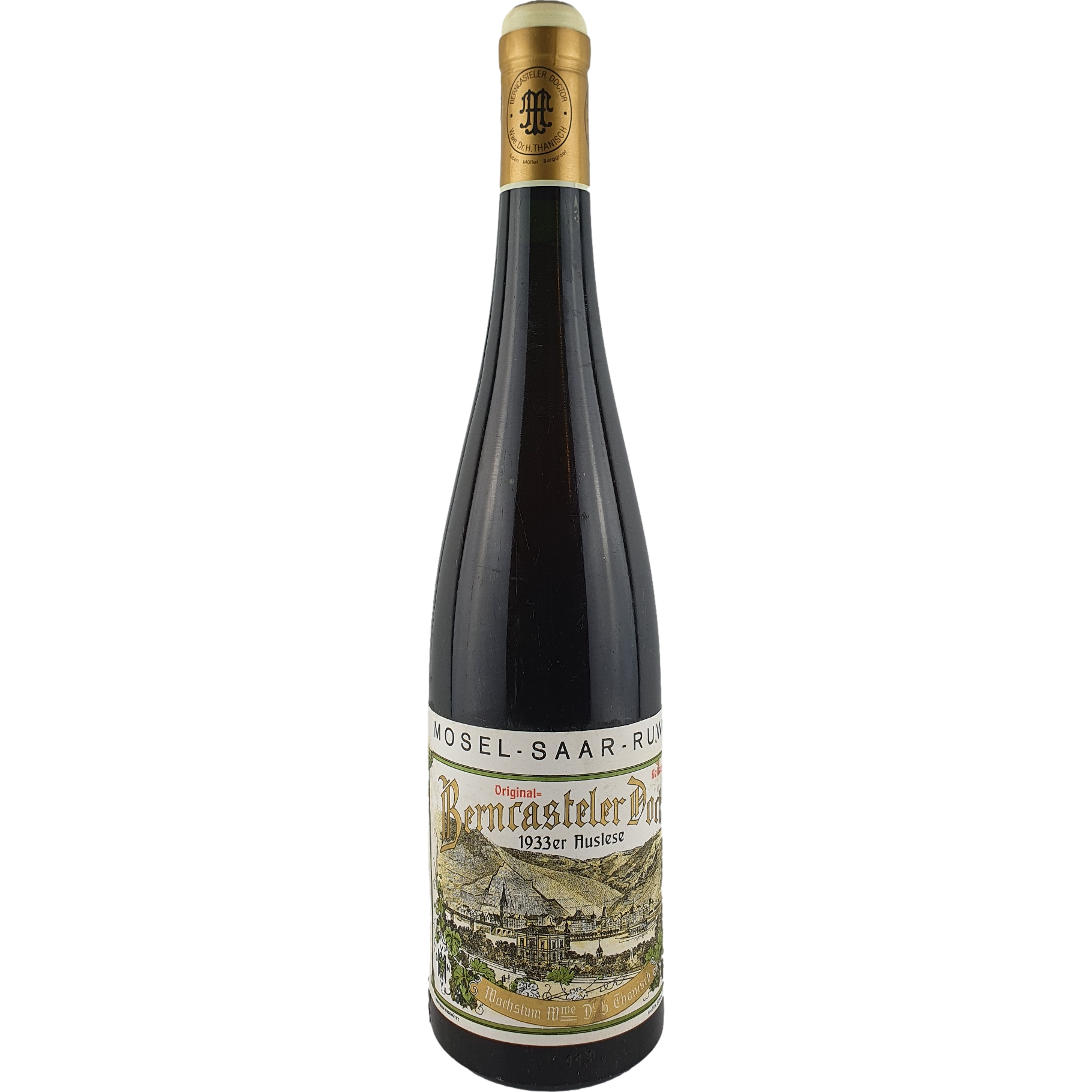 Witwe Dr. H. Thanisch - Berncasteler Doctor Riesling Auslese   1933 - 0,7 l