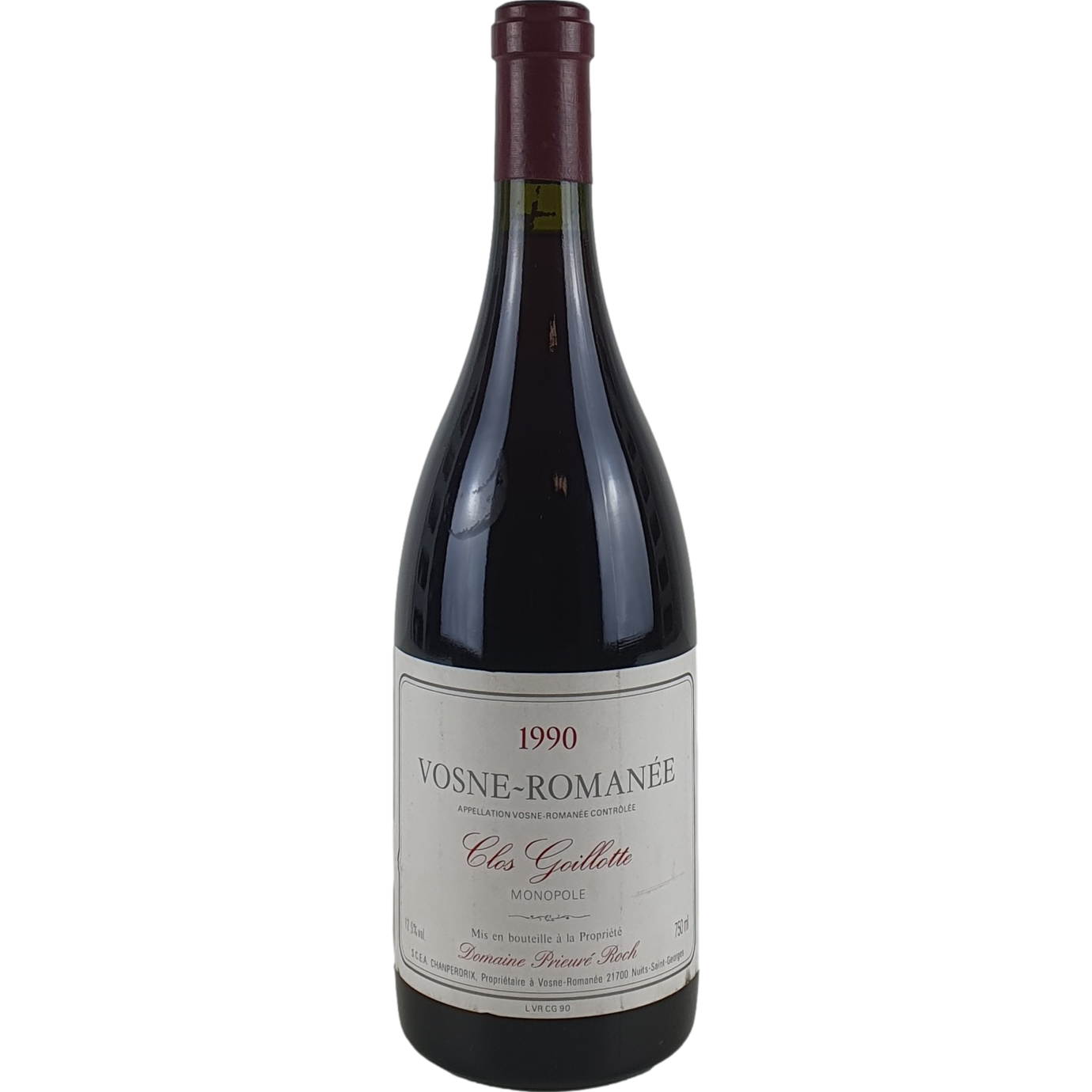 Domaine Prieure Roch Vosne-Romanee Clos Guilotte Monopole       1990 - 0,75l GW000876