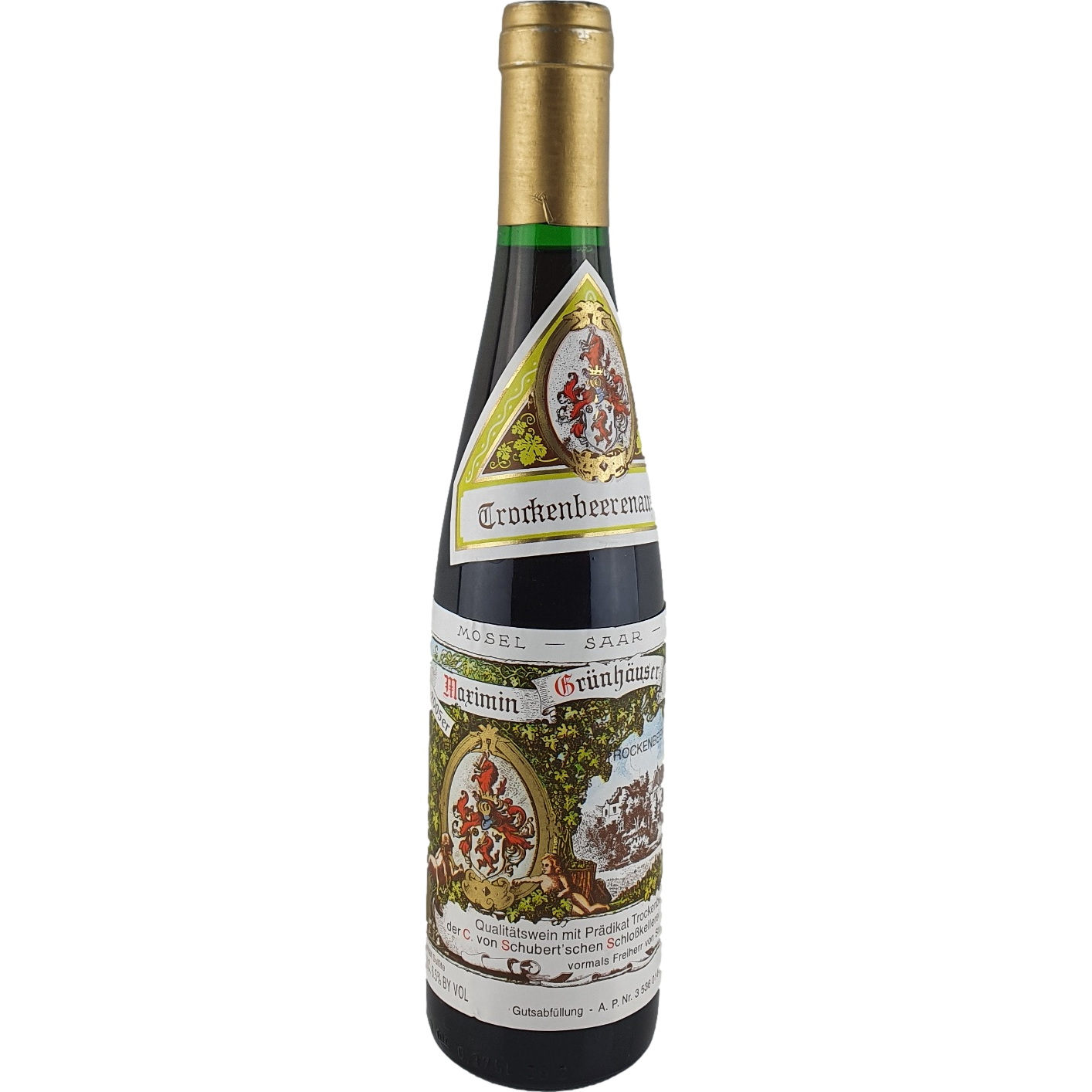 Maximin Grünhäuser (von Schubert) - Abtsberg Riesling Trockenbeerenauslese Goldkapsel 2005 - 0,375 l AR000567