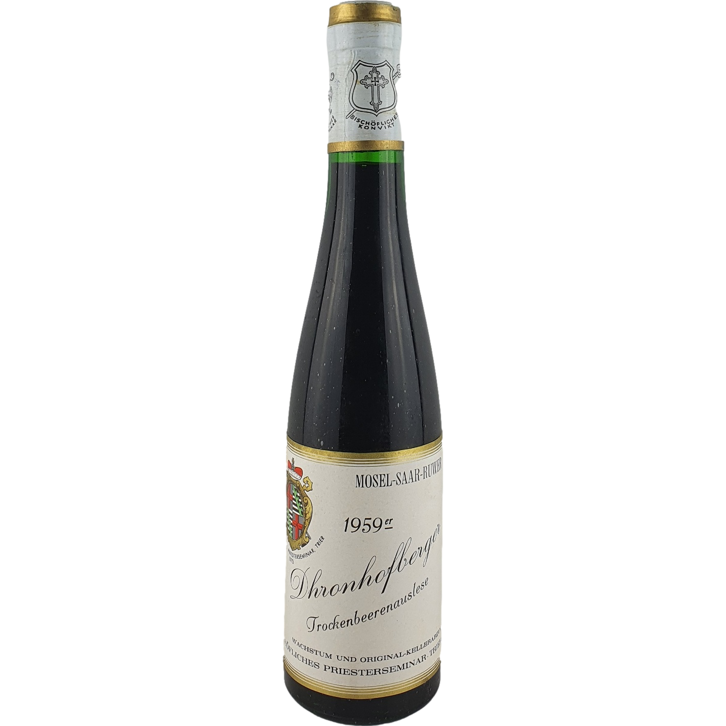 Bischöfliches Priesterseminar - Dhronhofberger Riesling Trockenbeerenauslese   1959 - 0,35 l AR000207