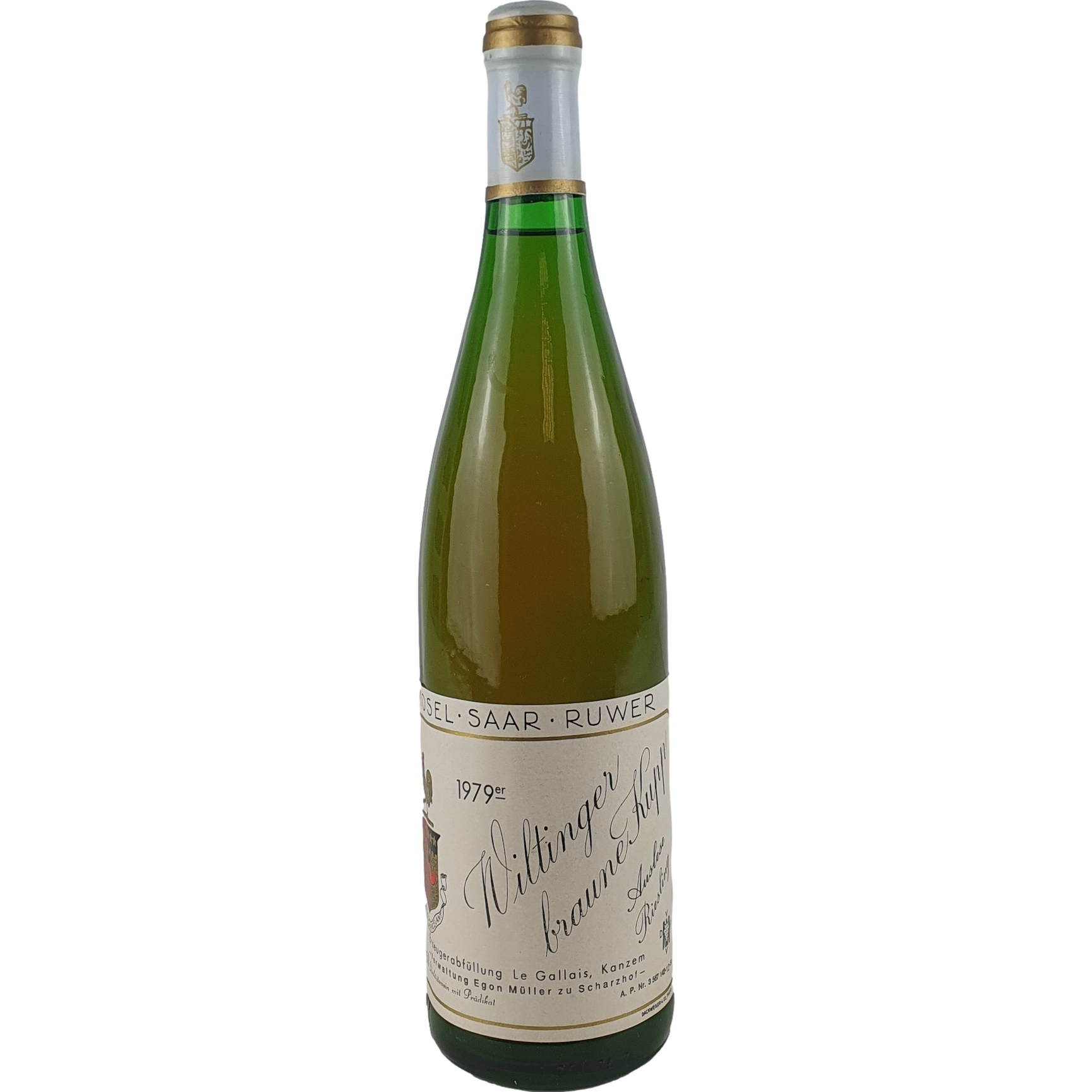 Le Gallais 'Egon Müller zu Scharzhof' - Wiltinger braune Kupp Riesling Auslese    1979  - 0,75l AR001086