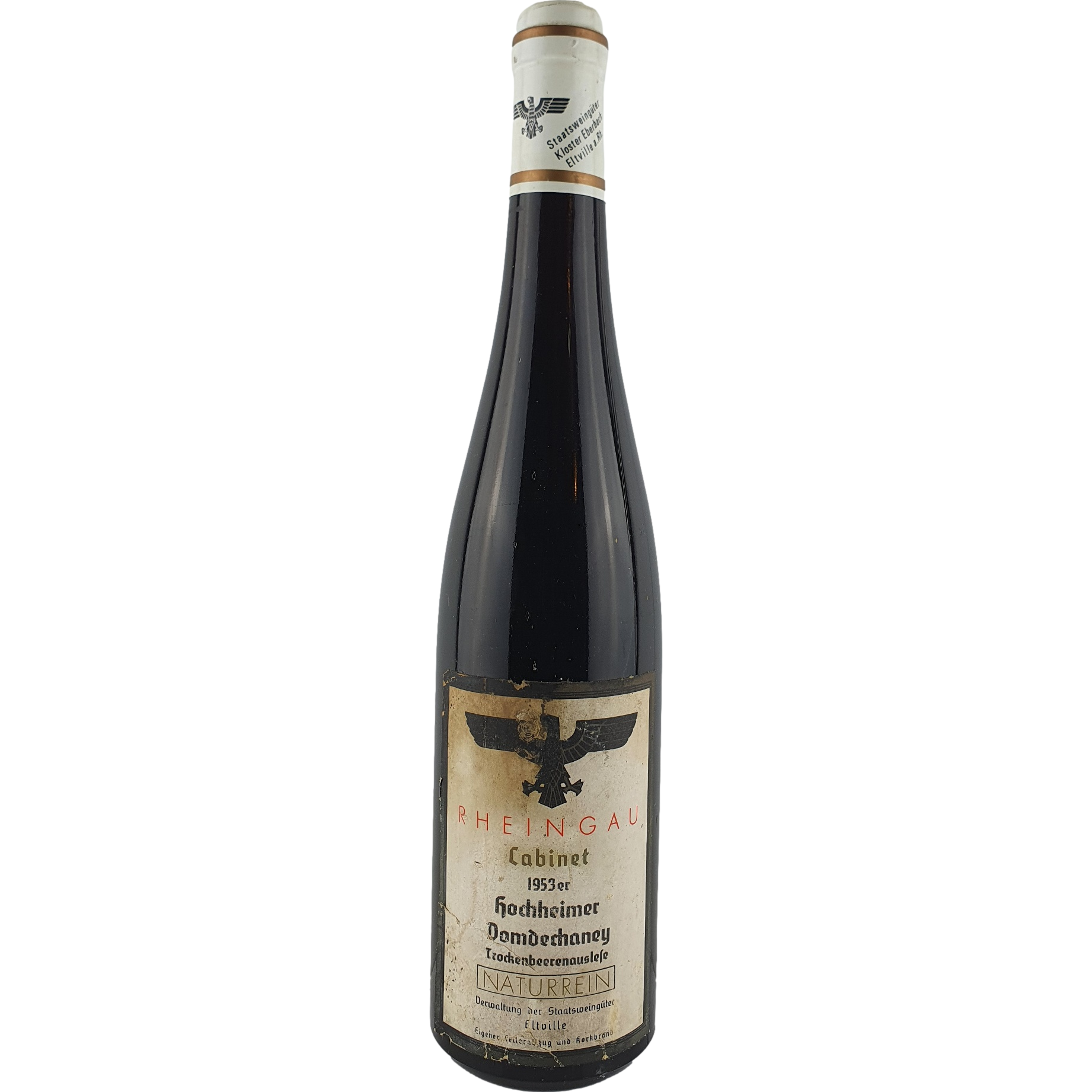 Staatsweingüter Eltville (Kloster Eberbach) - Hochheimer Domdechaney Riesling Trockenbeerenauslese Cabinet  1953 - 0,7 l AR000189