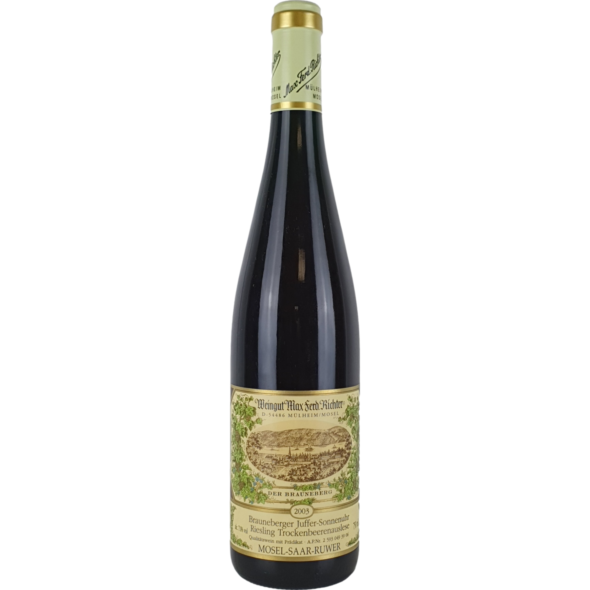 Max Ferd. Richter - Brauneberger Juffer-Sonnenuhr Riesling Trockenbeerenauslese   2003 - 0,75 l AR000560