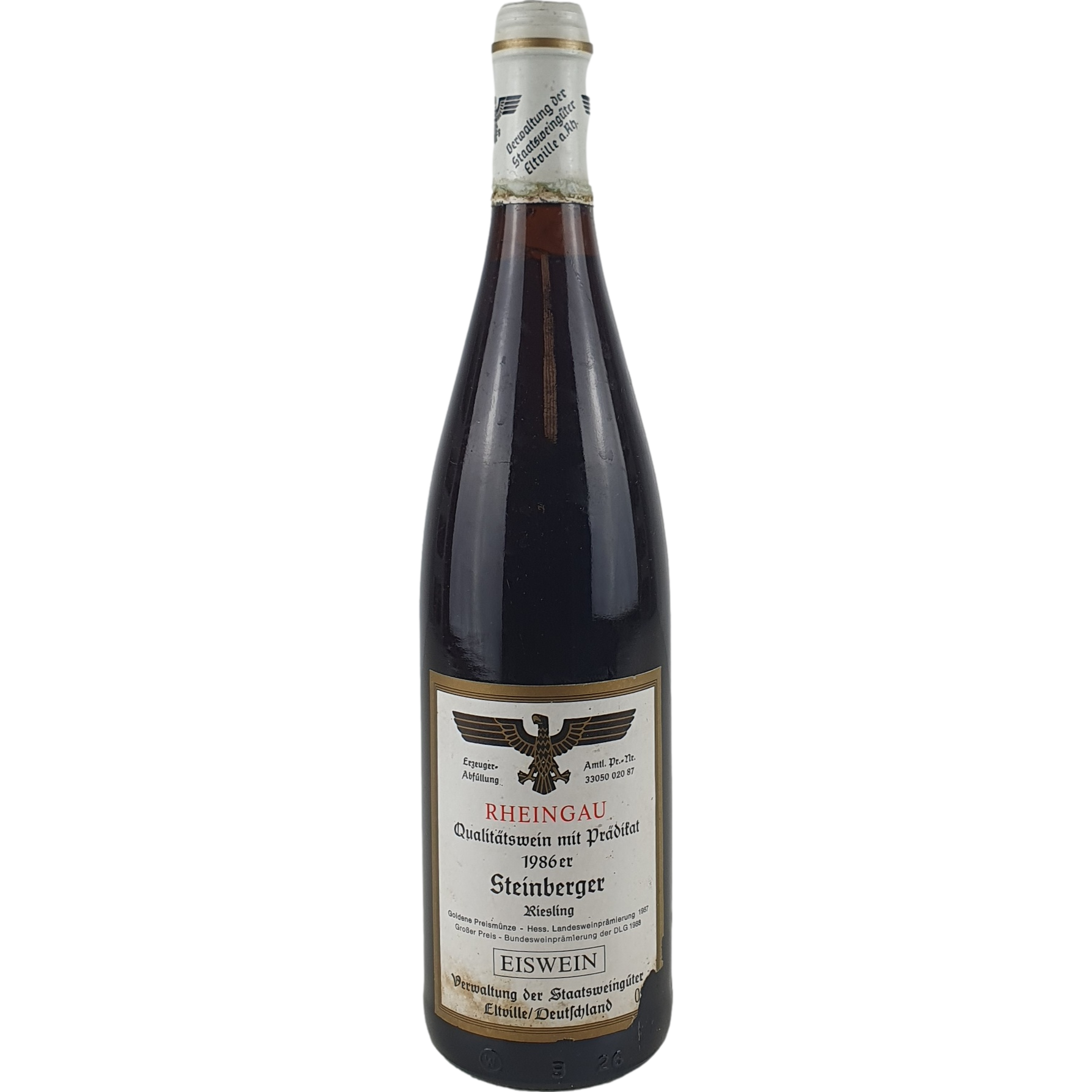 Staatsweingüter Kloster Eberbach - Steinberger Riesling Eiswein    1986  - 0,75l AR001030