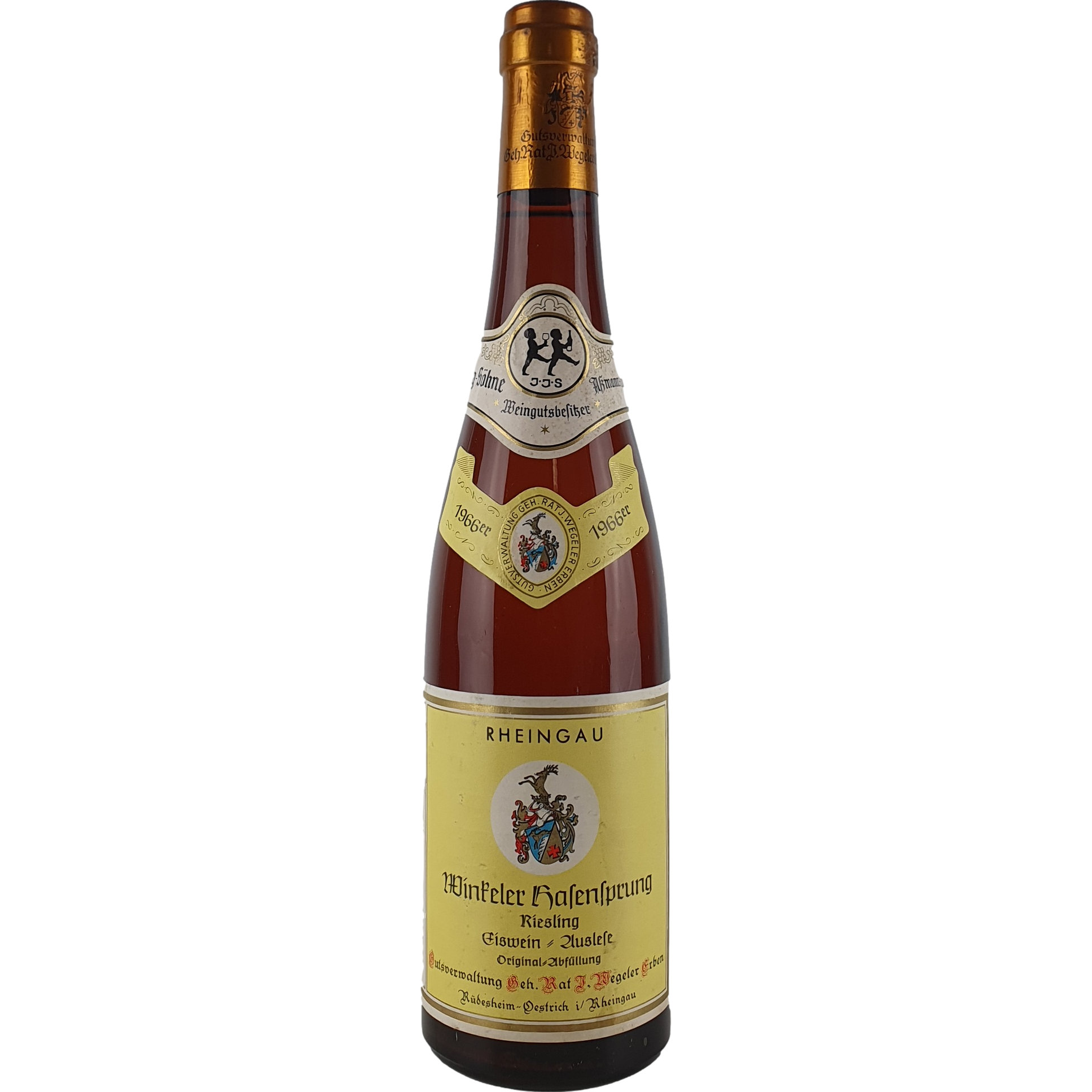Wegeler - Winkeler Hasensprung Riesling Eiswein-Auslese   1966 - 0,7 l AR000293