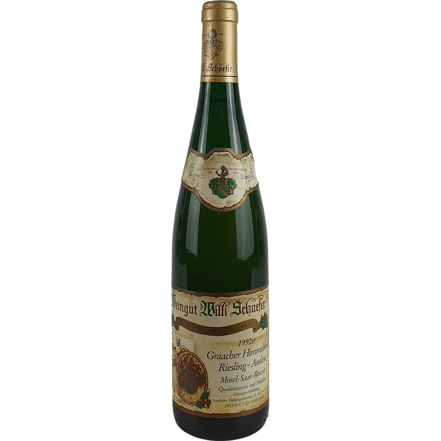 Willi Schaefer - Graacher Himmelreich Riesling Auslese No. 04 Goldkapsel  1992  - 0,75l AR001107