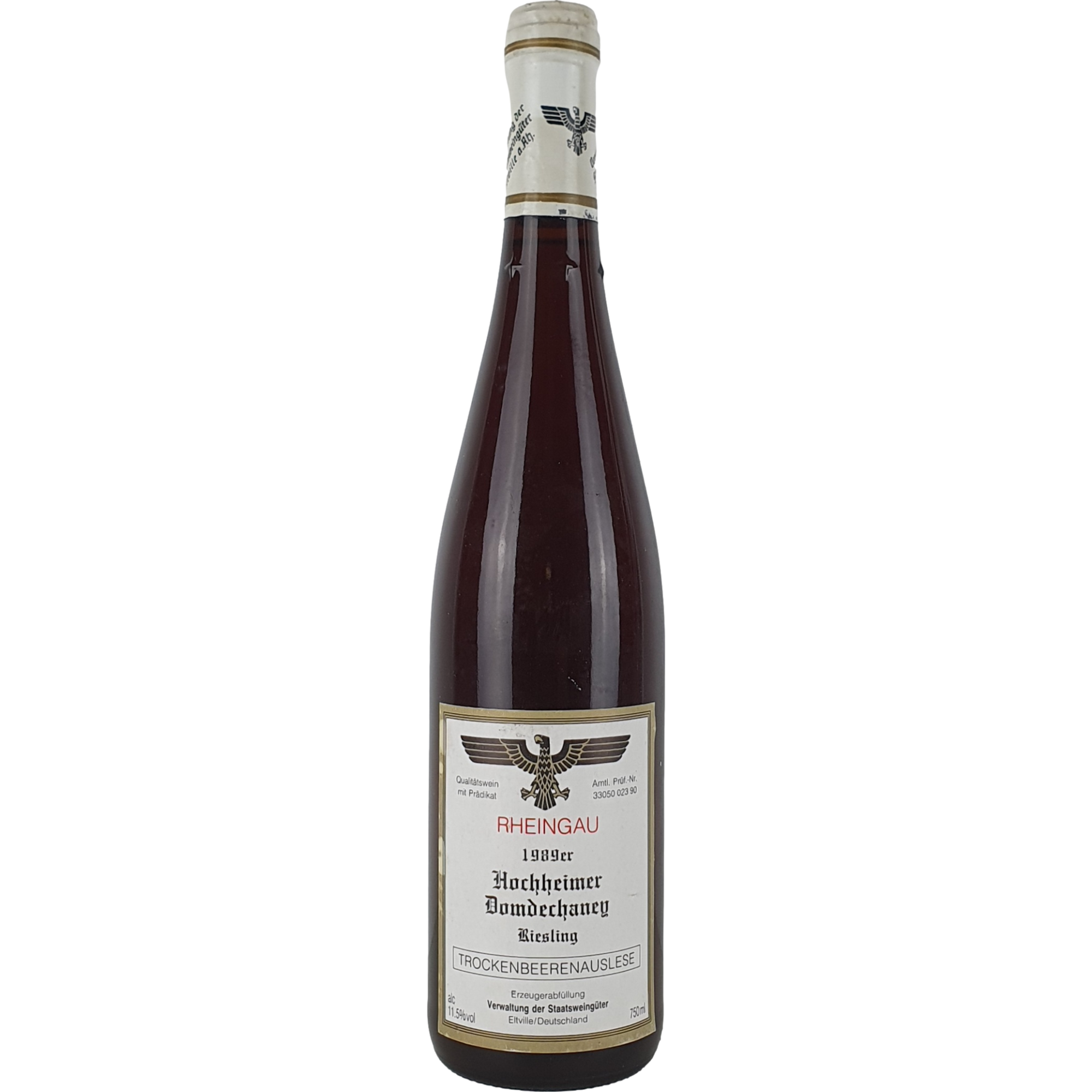 Staatsweingüter Kloster Eberbach - Hochheimer Domdechaney Riesling Trockenbeerenauslese   1989 - 0,75 l AR000493