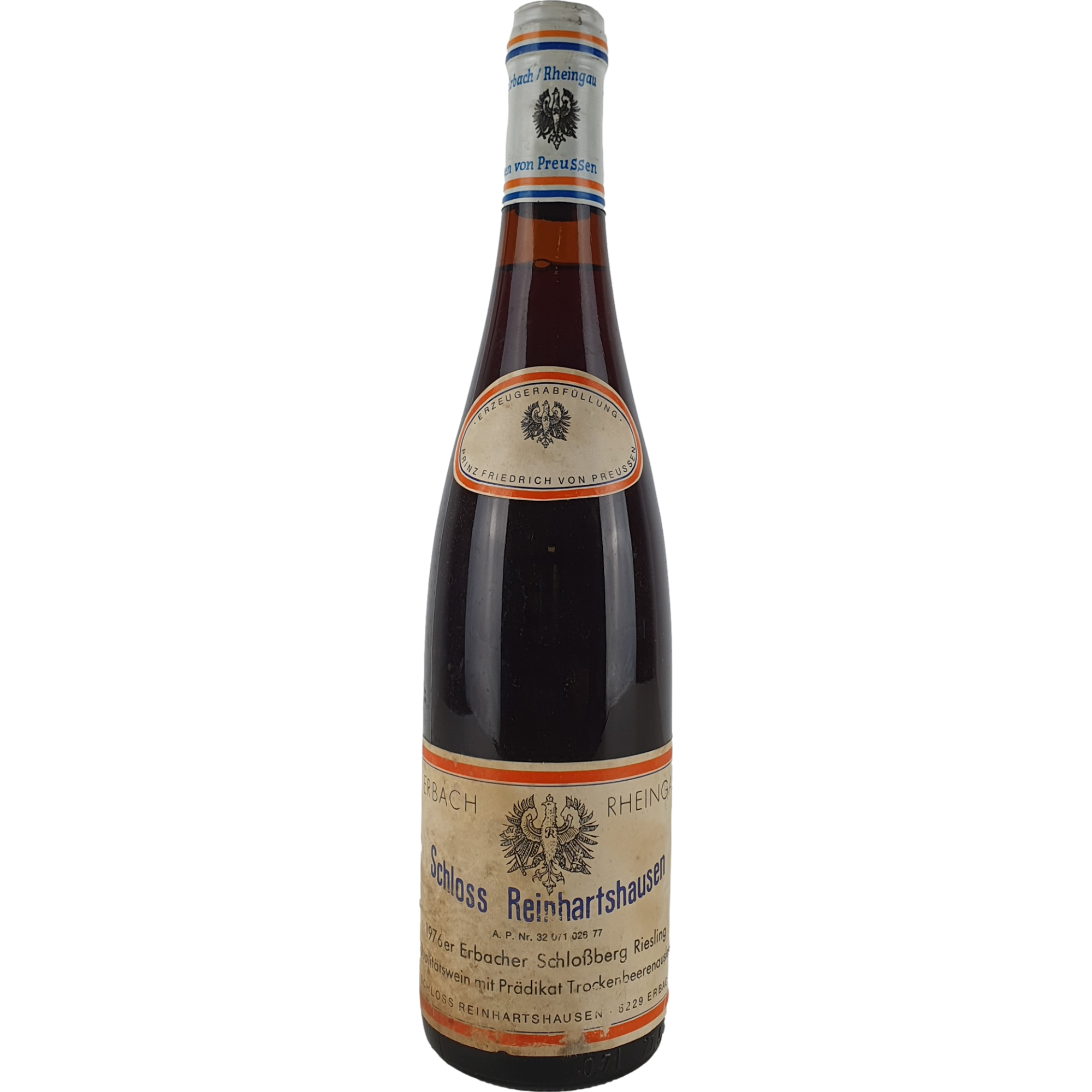 Schloss Reinhartshausen - Erbacher Schlossberg Riesling Trockenbeerenauslese   1976 - 0,7 l AR000417