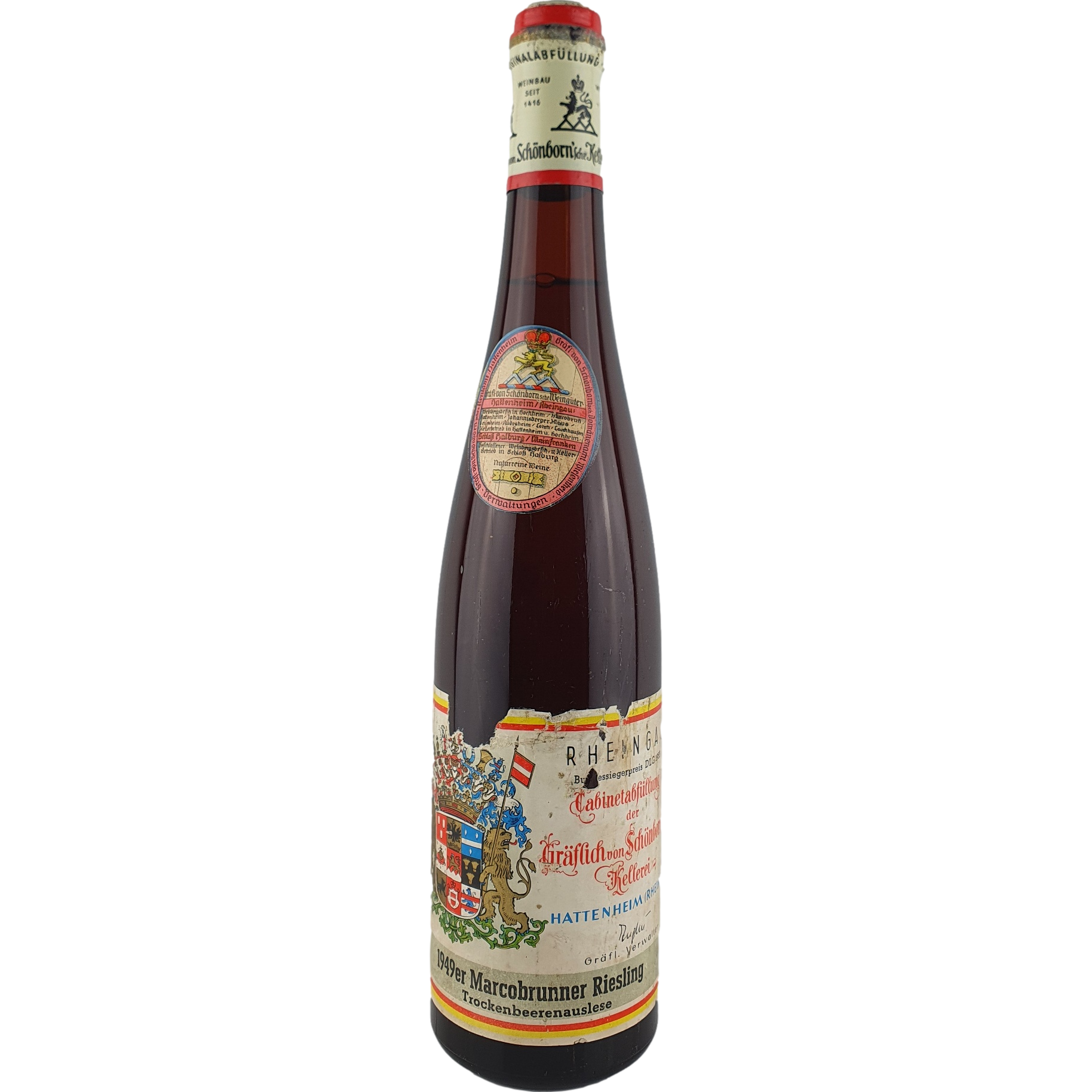 Schloss Schönborn - Marcobrunner Riesling Trockenbeerenauslese Cabinet  1949 - 0,7 l AR000151