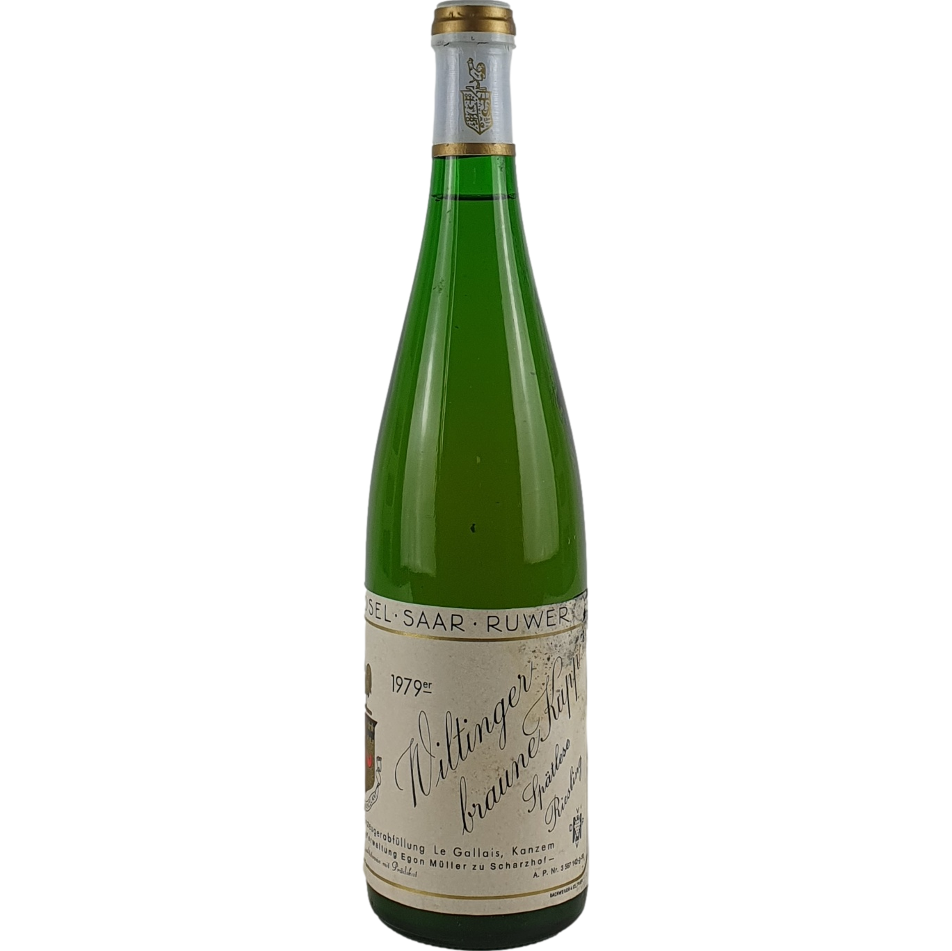 Le Gallais 'Egon Müller zu Scharzhof' - Wiltinger braune Kupp Riesling Spätlese    1979  - 0,7l AR001182