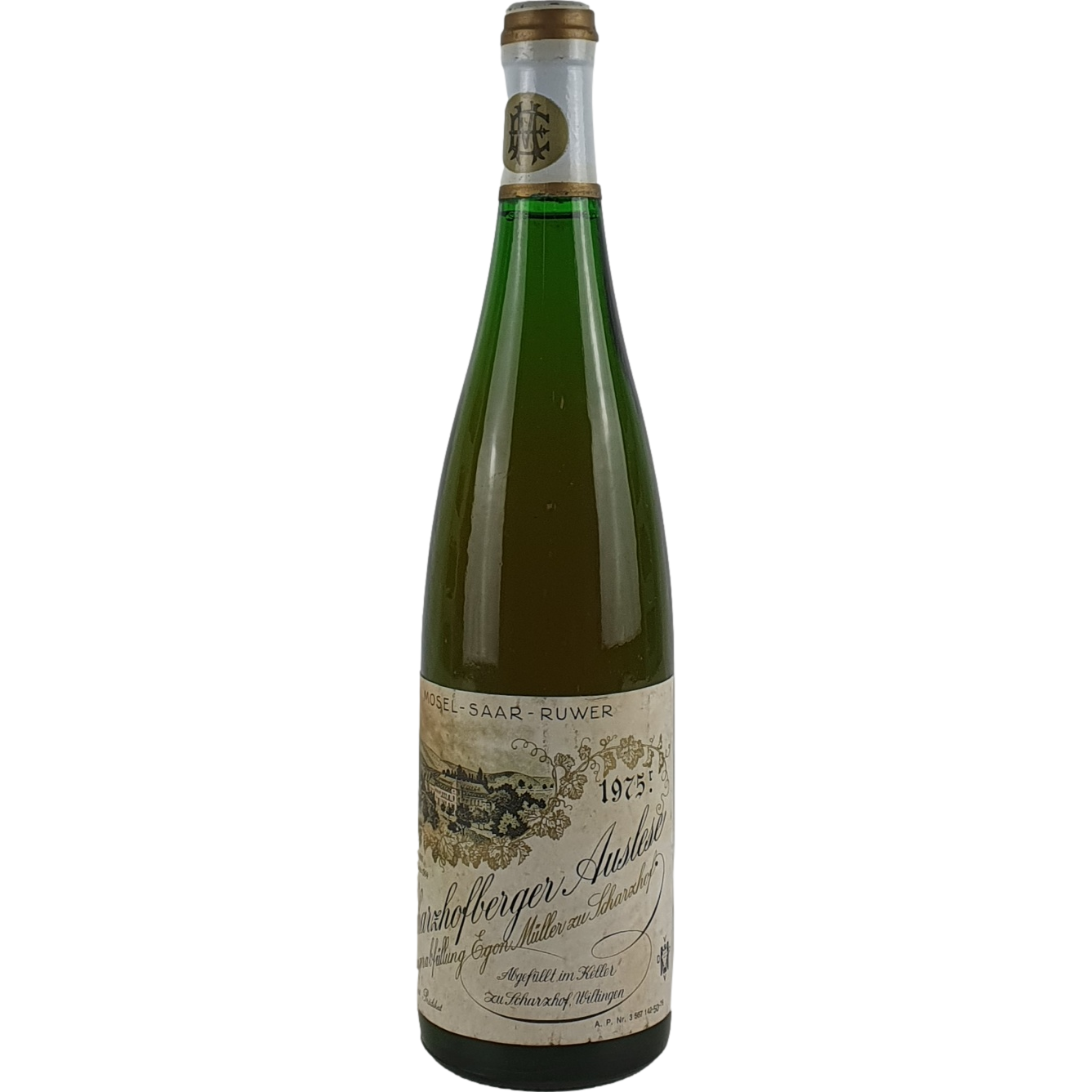 Egon Müller Scharzhof - Scharzhofberger Riesling Auslese    1975 (AP-Nr. 50) - 0,7l AR001172