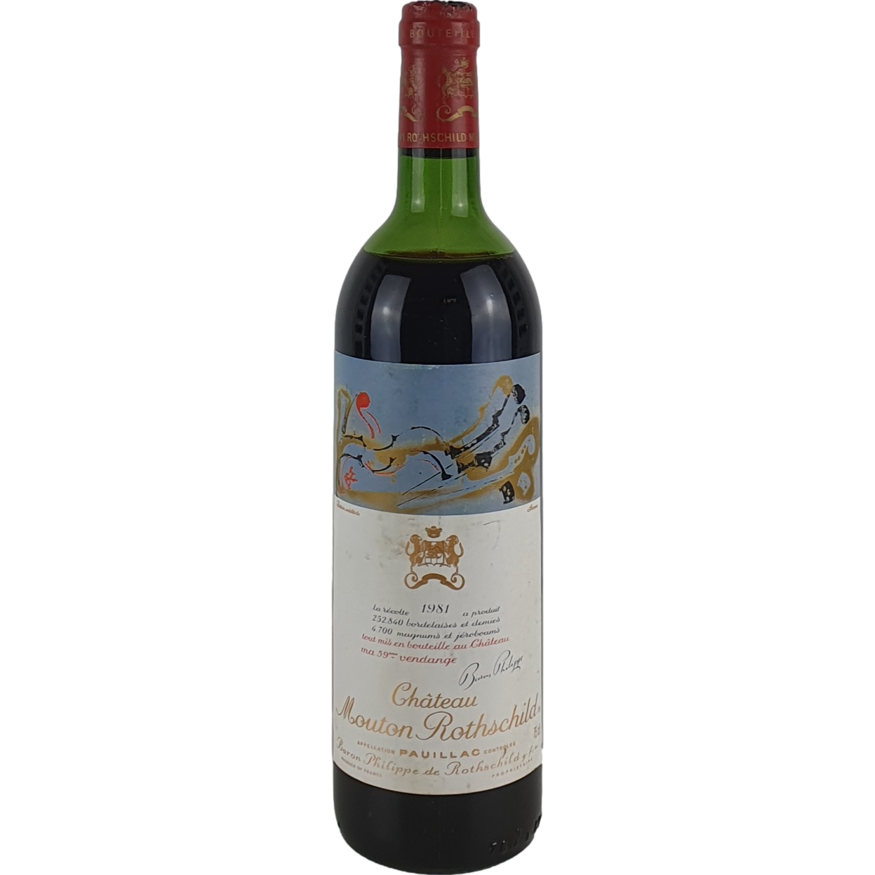 Chateau Mouton Rothschild       1981  - 0,75l GW001092