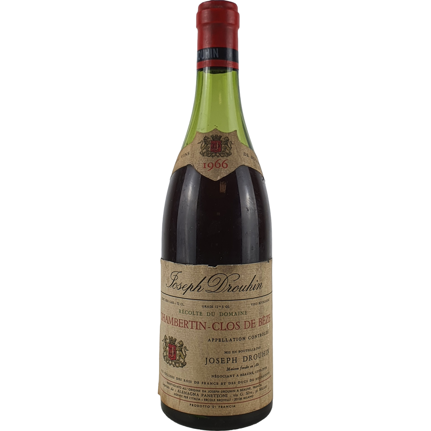 Joseph Drouhin - Chambertin-Clos de Beze Pinot Noir Grand Cru   1966  - 0,75l