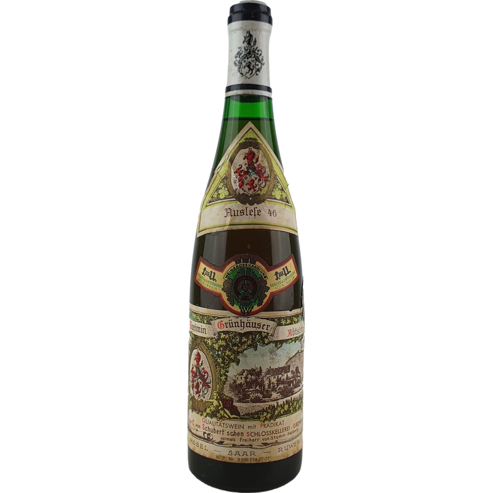 Maximin Grünhäuser (von Schubert) - Abtsberg Riesling Auslese Fass 46 1976 - 0,7 l AR000399