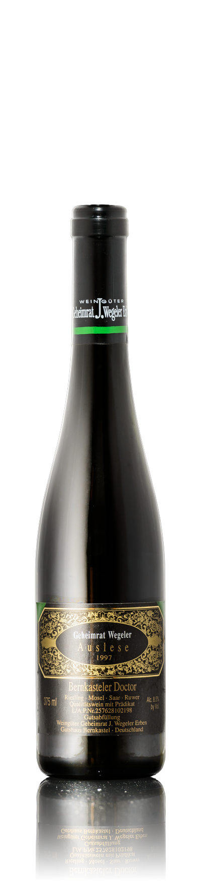 Wegeler Bernkasteler Doctor Riesling Auslese Goldkapsel   1997  'ex Chateau 2024' - 0,375l Wegeler Bernkasteler Doctor Riesling Auslese Goldkapsel   1997  'ex Chateau 2024' - 0,375l