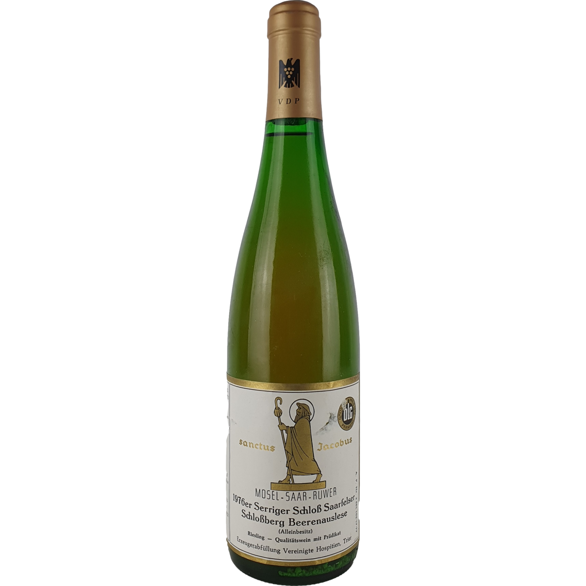 Vereinigte Hospitien (Sanctus Jacobus) - Serriger Schloss Saarfelser Schlossberg Riesling Beerenauslese Goldkapsel  1976 - 0,7 l AR000426