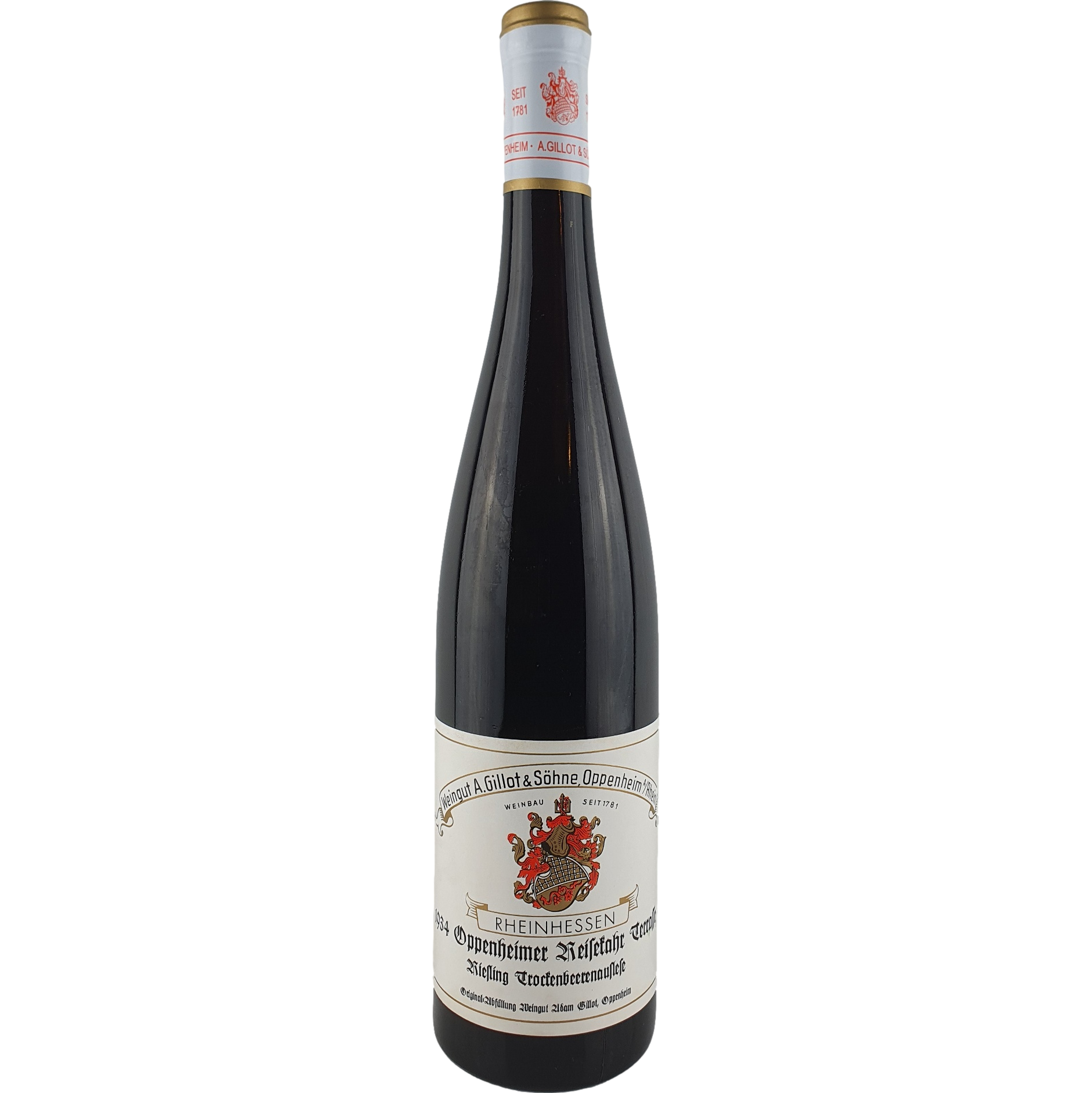 Gillot & Söhne - Oppenheimer Reisekahr Terrasse Riesling Trockenbeerenauslese   1934 - 0,7 l AR000076