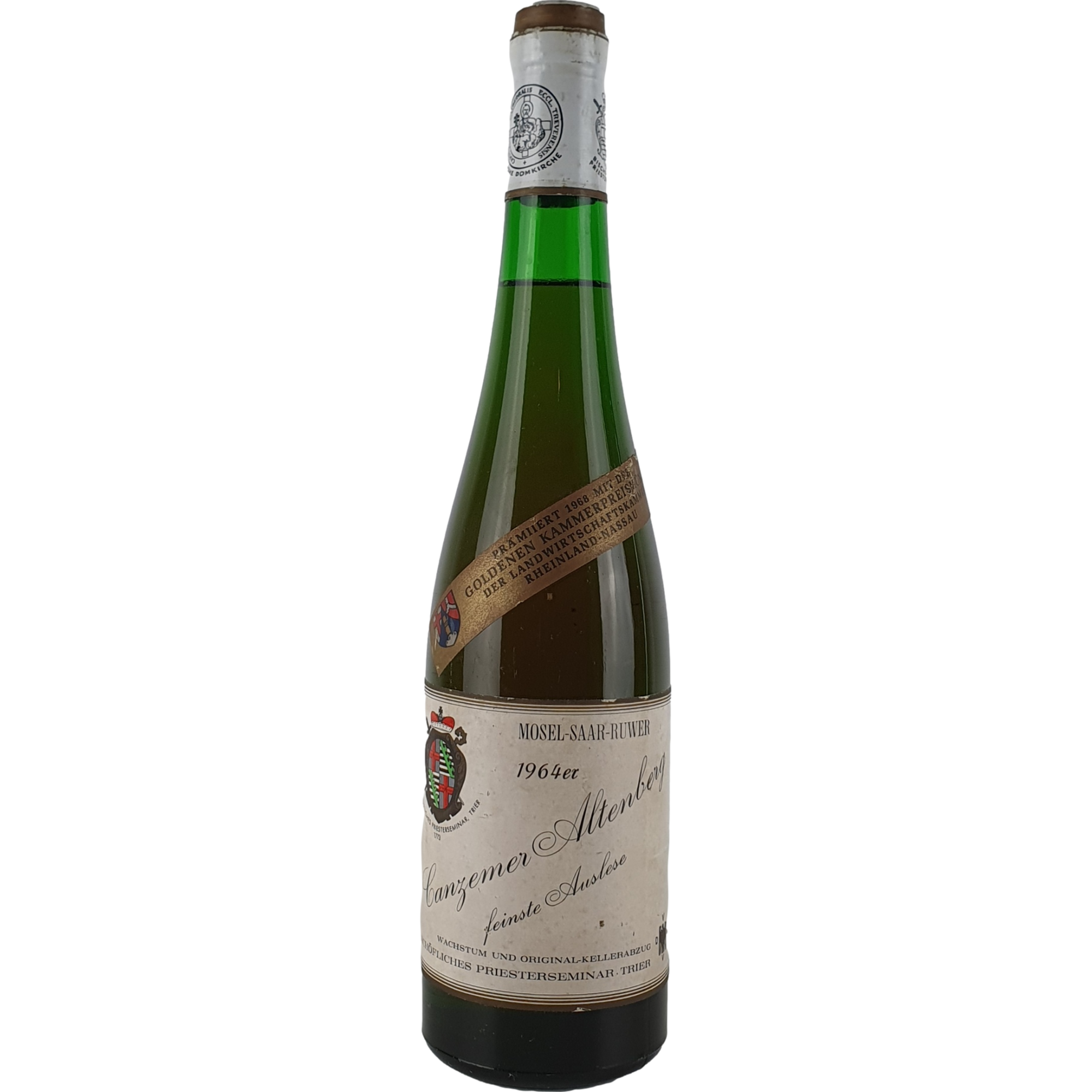Bischöfliches Priesterseminar - Canzemer Altenberg Riesling feinste Auslese   1964 - 0,7 l AR000262
