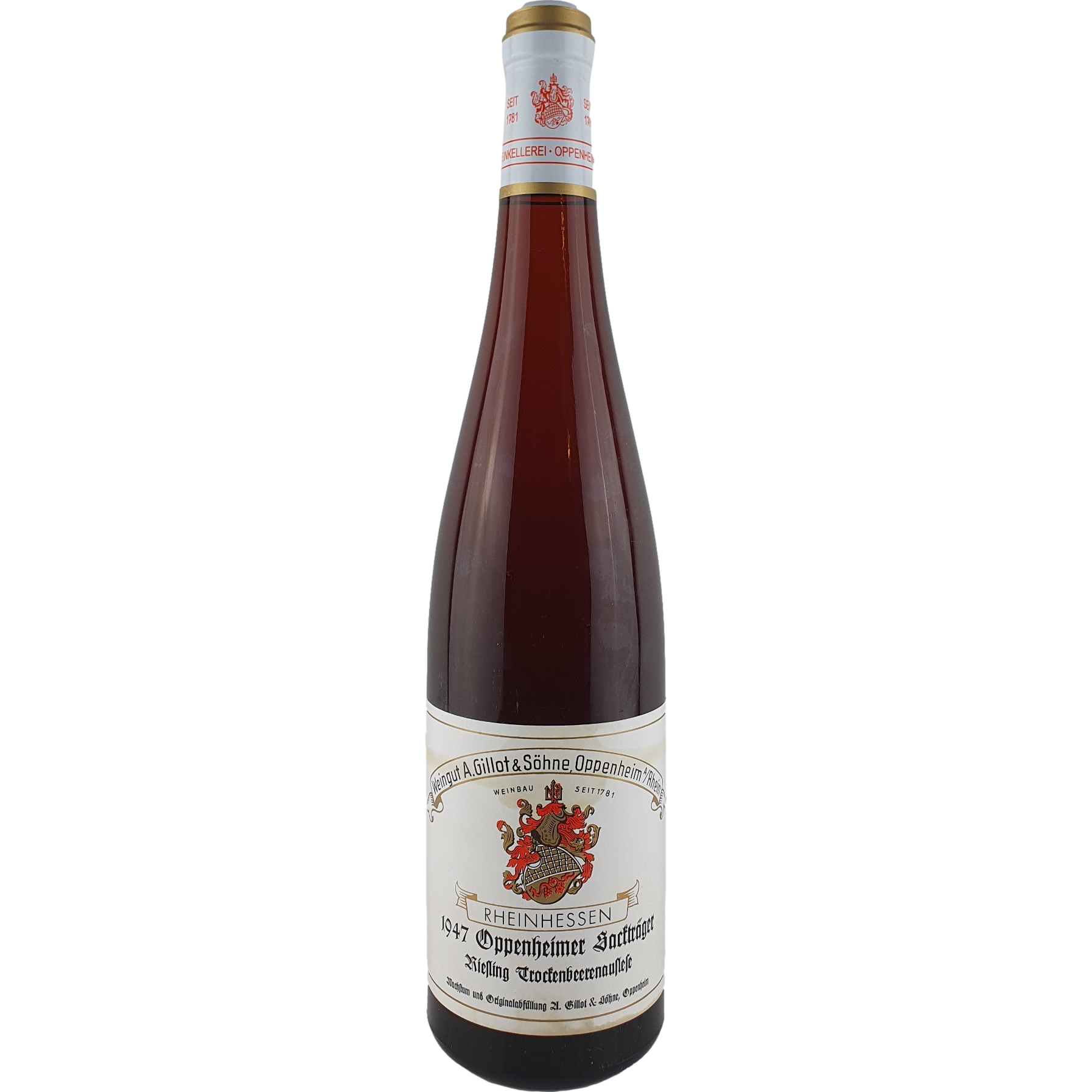 Gillot & Söhne - Oppenheimer Sackträger Riesling Trockenbeerenauslese   1947 - 0,7 l AR000135