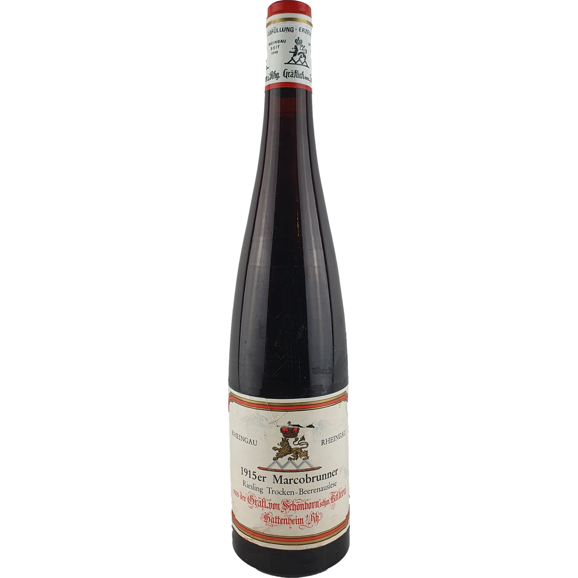 Schloss Schönborn - Marcobrunner Riesling Trockenbeerenauslese   1915 - 0,7 l AR000031