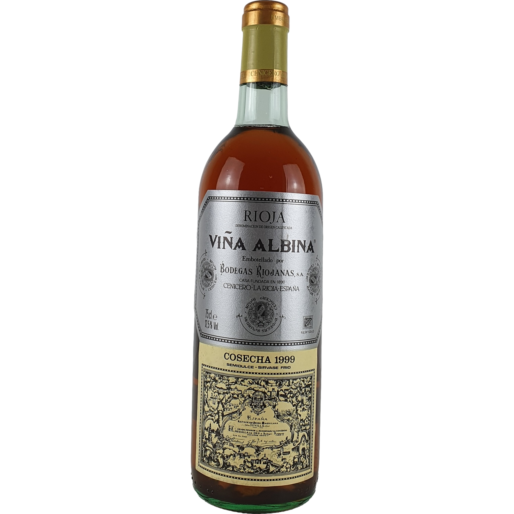 Bodegas Riojanas Vina Albina semidulce  1999 - 0,75l GW000234