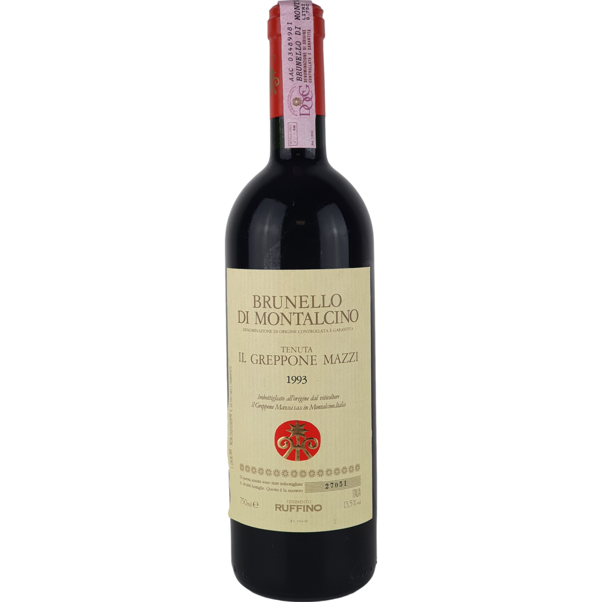 Ruffino, Greppone Mazzi Brunello 1993 - 0,75l WP000060