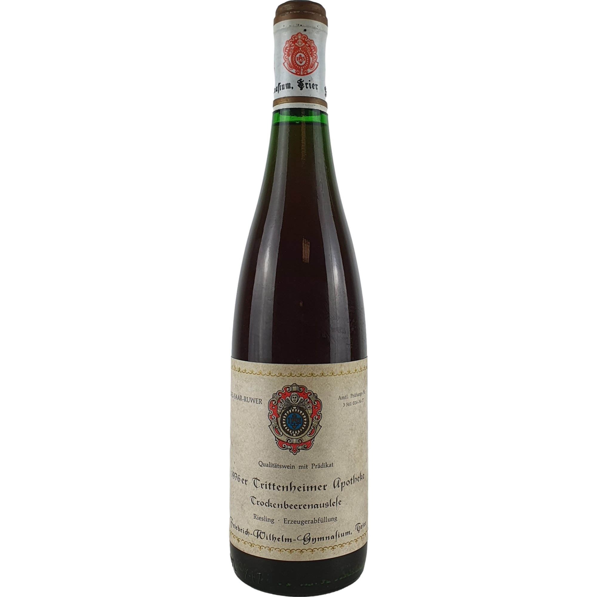 Friedrich-Wilhelm-Gymnasium - Trittenheimer Apotheke Riesling Trockenbeerenauslese   1976  - 0,7l AR000945