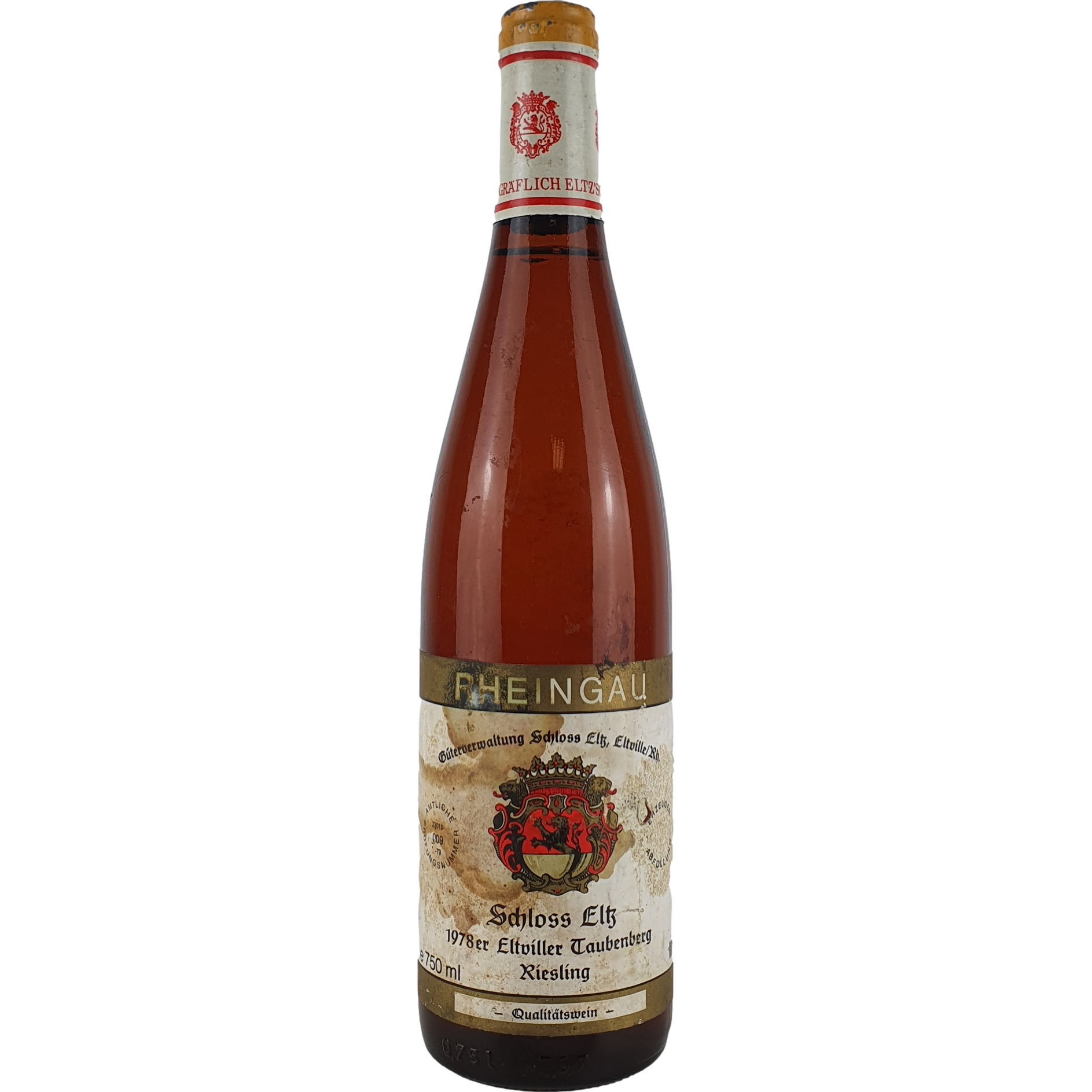 Schloss Eltz - Eltviller Taubenberg Riesling    1978  - 0,75 l AR000885