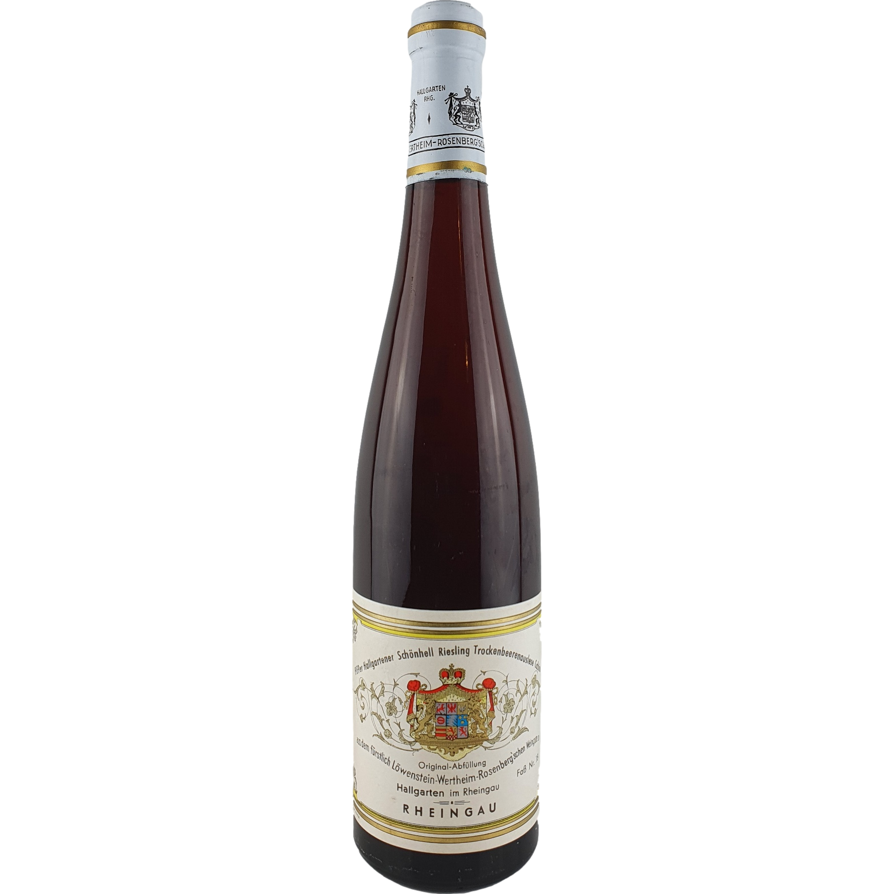 Löwenstein-Wertheim-Rosenberg'sches Weingut - Hallgartener Schönhell Riesling Trockenbeerenauslese Cabinet  1959 - 0,7 l AR000223