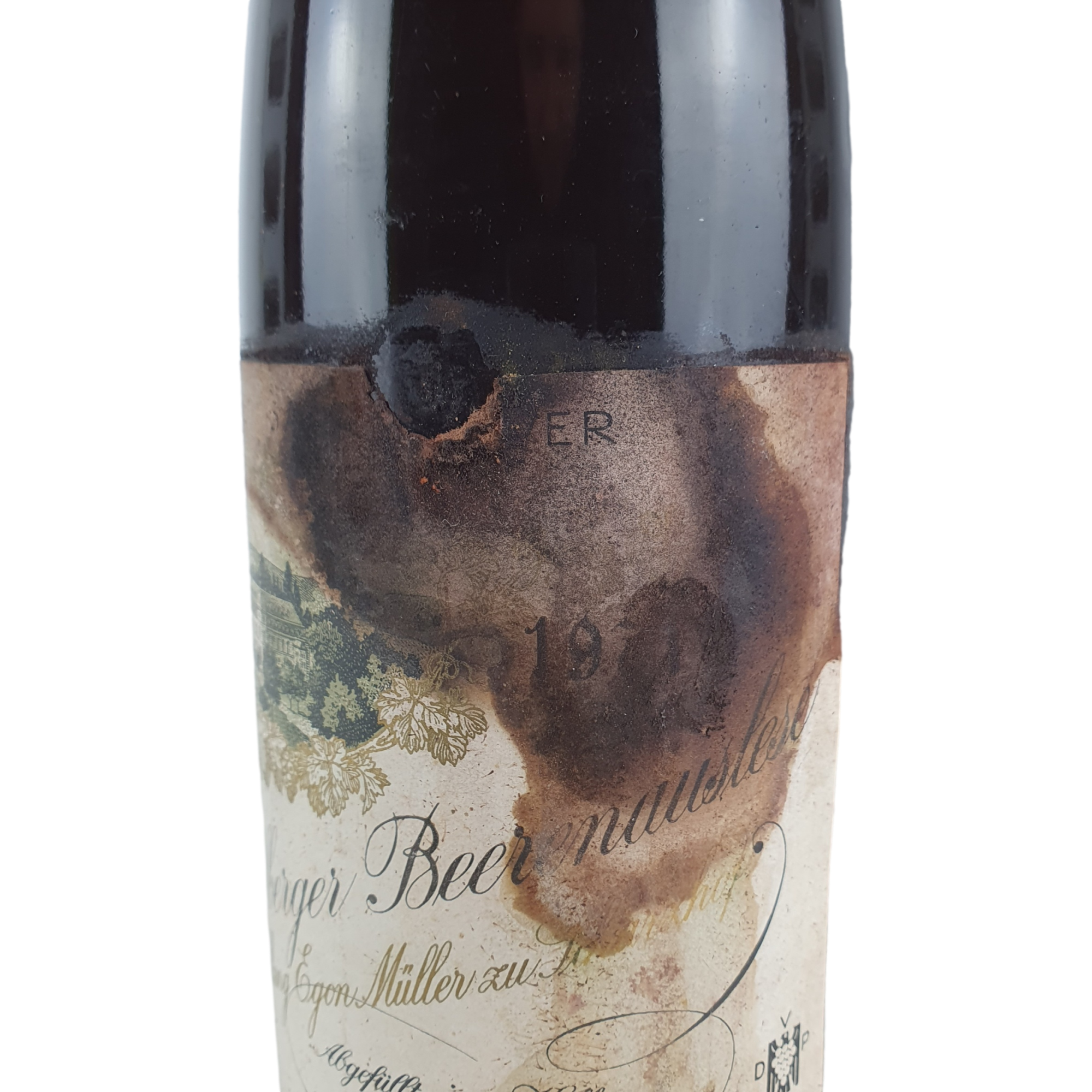 Egon Müller Scharzhof Scharzhofberger Riesling Beerenauslese Goldkapsel (damaged label) 1971 - 0,7l GW000920-1