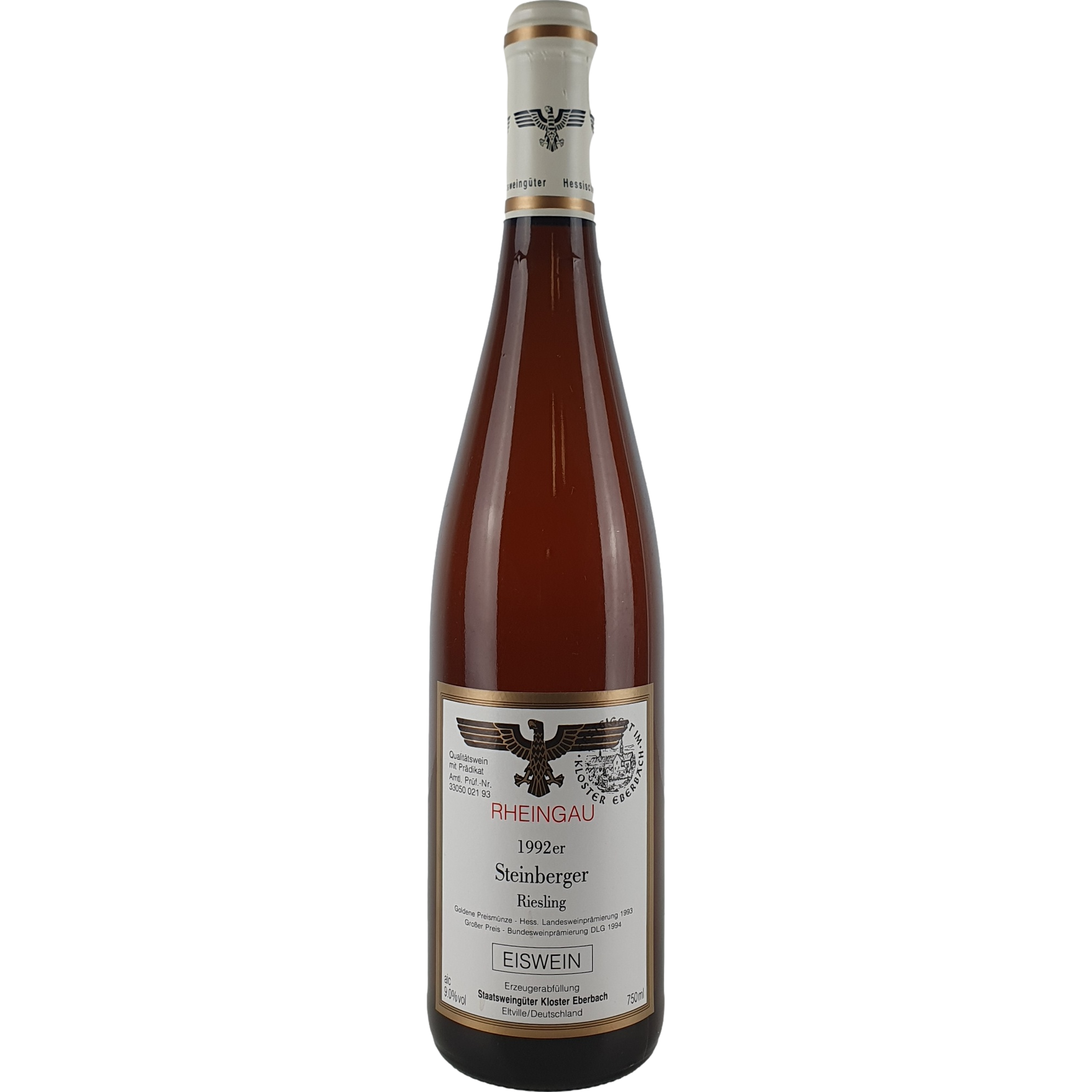 Staatsweingüter Kloster Eberbach - Steinberger Riesling Eiswein Versteigerung  1992 - 0,75 l AR000509