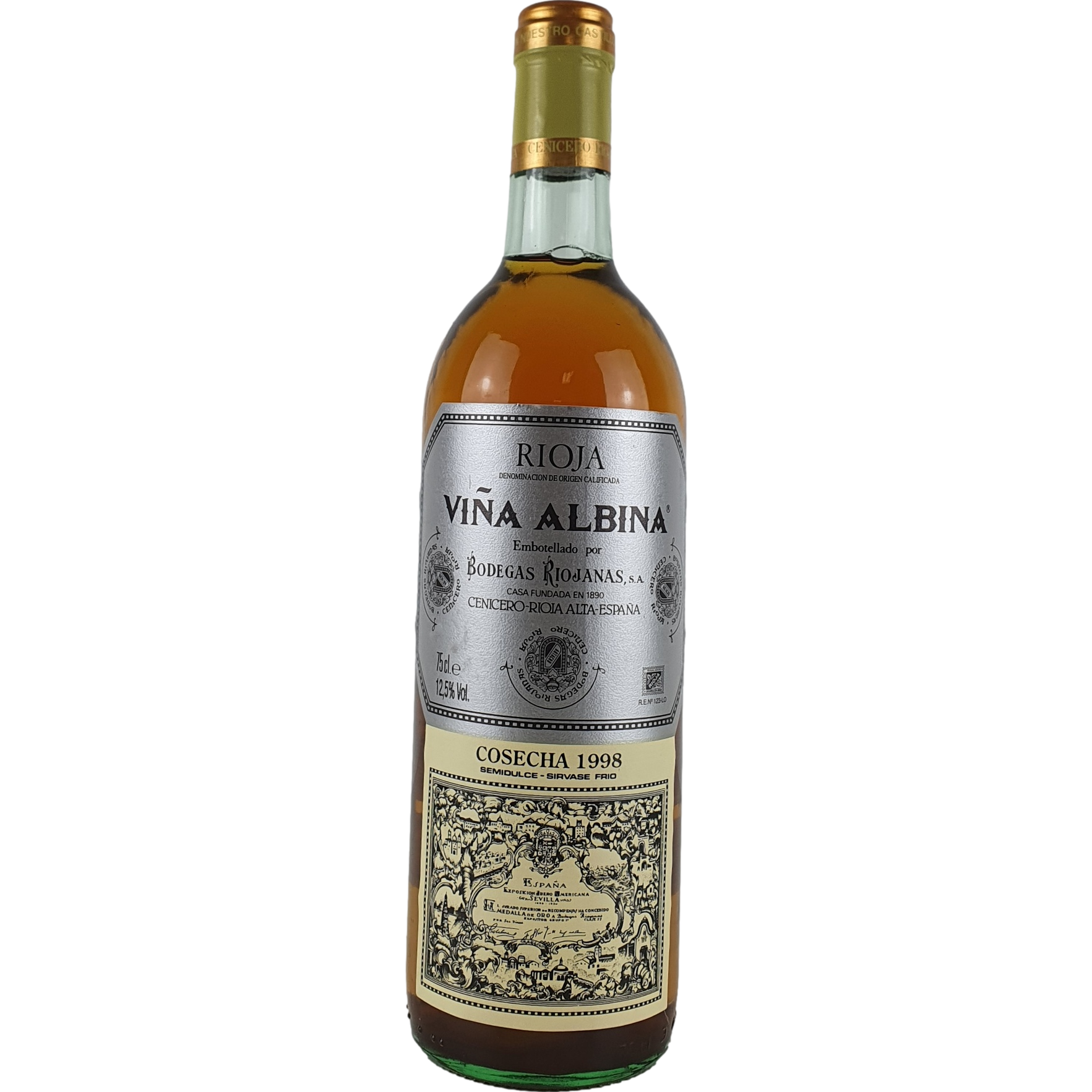 Bodegas Riojanas Vina Albina  semidulce 1998 - 0,75l GW000233