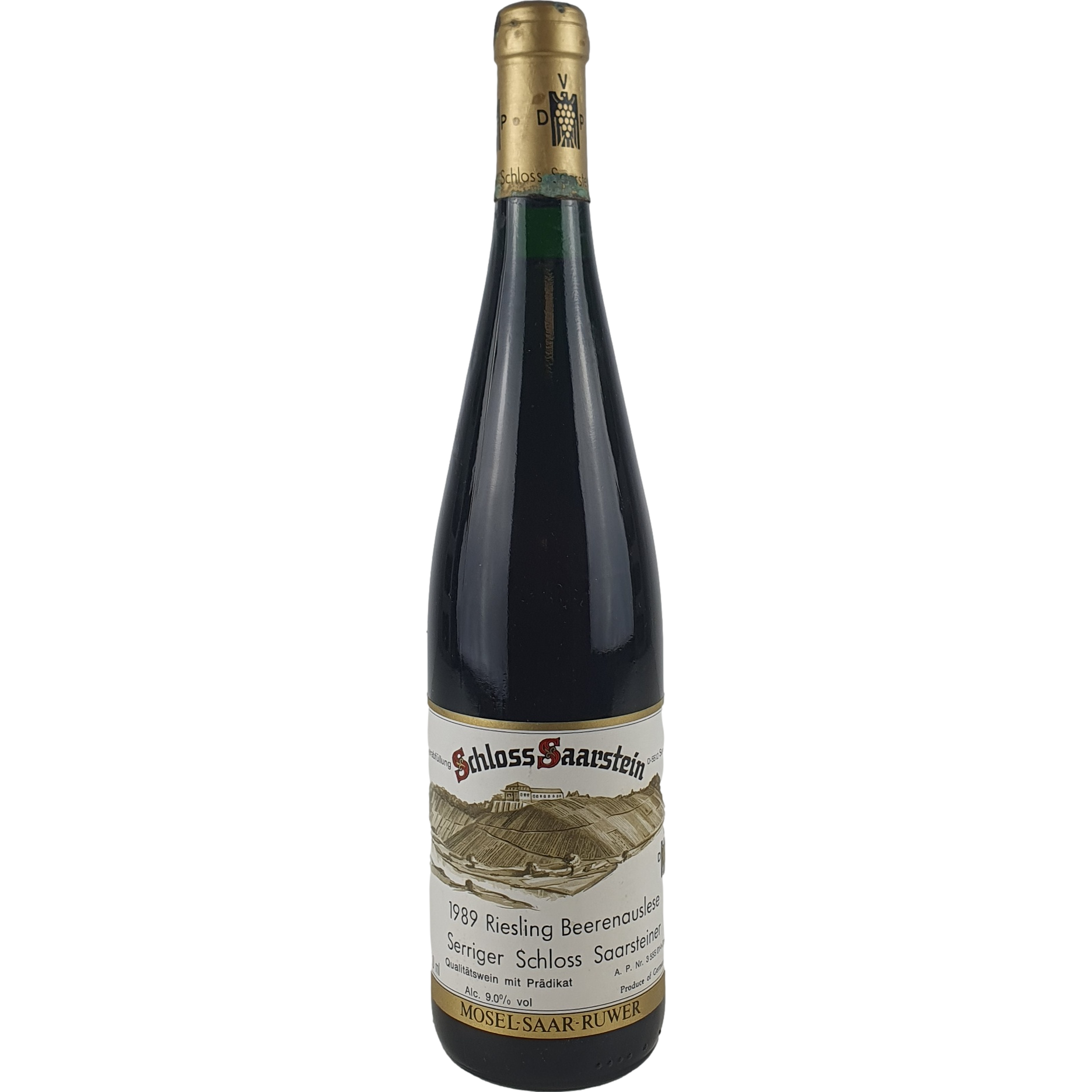 Schloss Saarstein - Serriger Schloss Saarsteiner Riesling Beerenauslese Goldkapsel   1989  - 0,75l AR001019