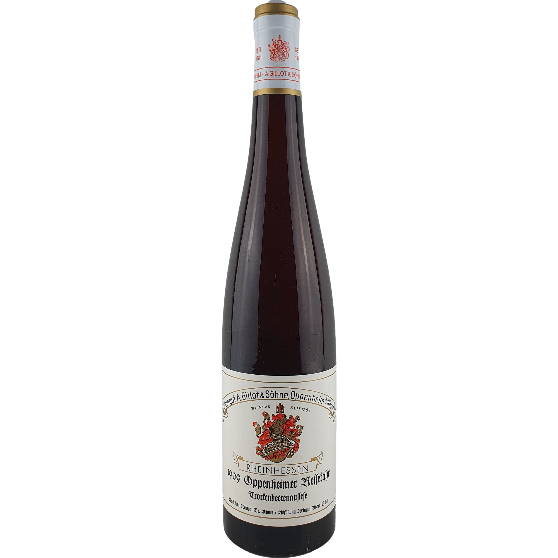 Gillot & Söhne - Oppenheimer Reisekahr Riesling Trockenbeerenauslese   1909 - 0,7 l AR000021