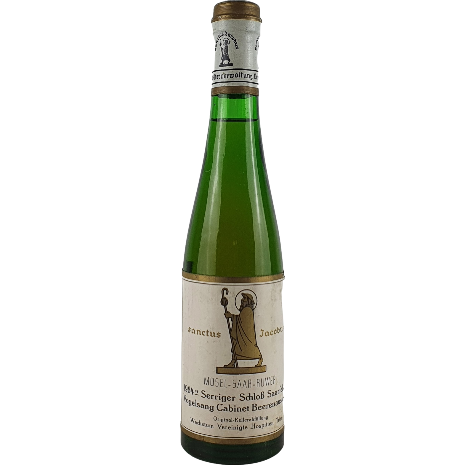 Vereinigte Hospitien (Sanctus Jacobus) - Serriger Schloß Saarfelser Vogelsang Riesling Beerenauslese Cabinet  1964  - 0,35l AR000923