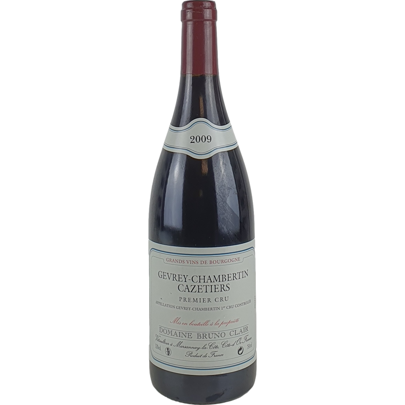 Domaine Bruno Clair Gevrey-Chambertin Cazetiers       2009 - 0,75l GW000710
