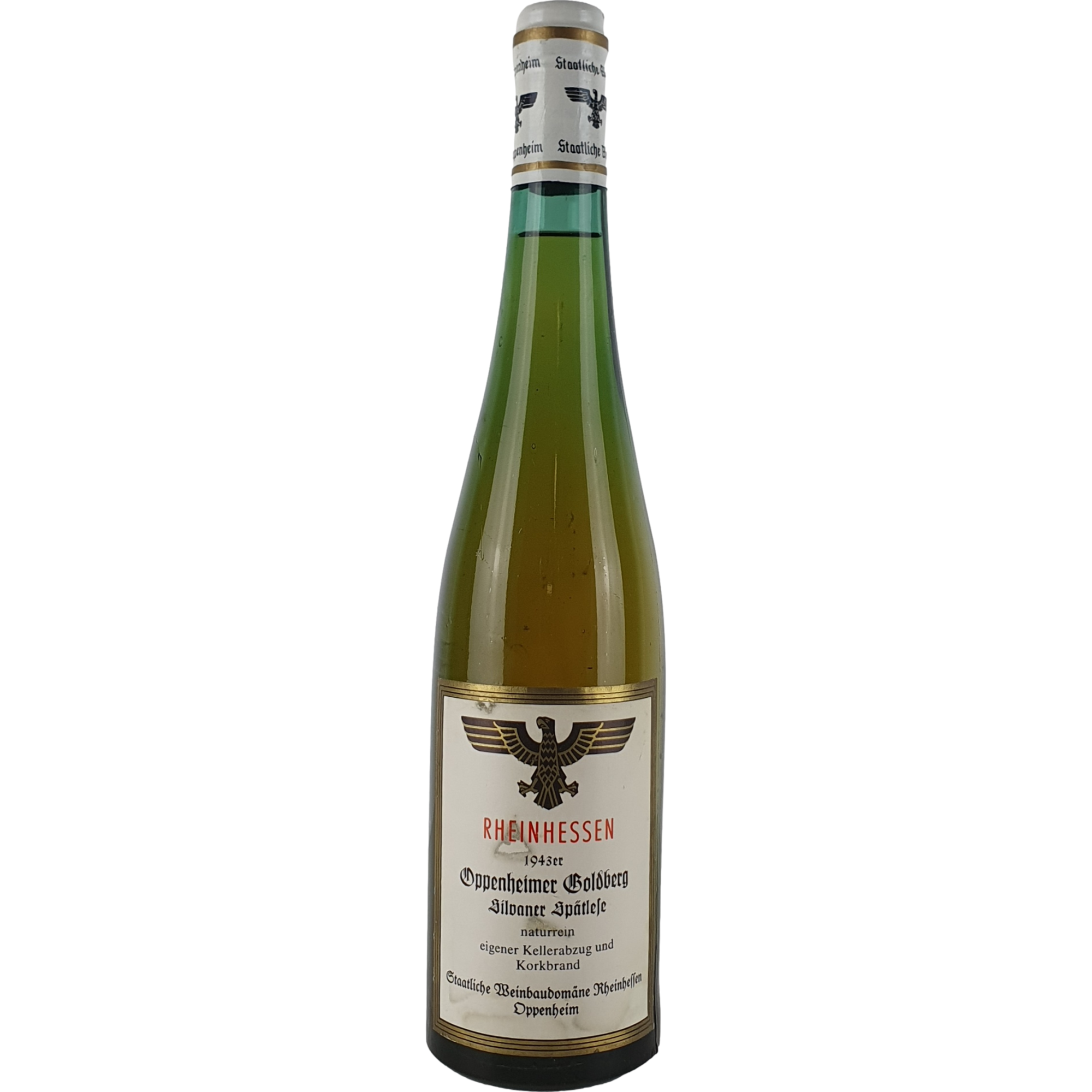Staatl. Weinbaudomäne Oppenheim - Oppenheimer Goldberg Silvaner Spätlese   1943 - 0,7 l AR000117
