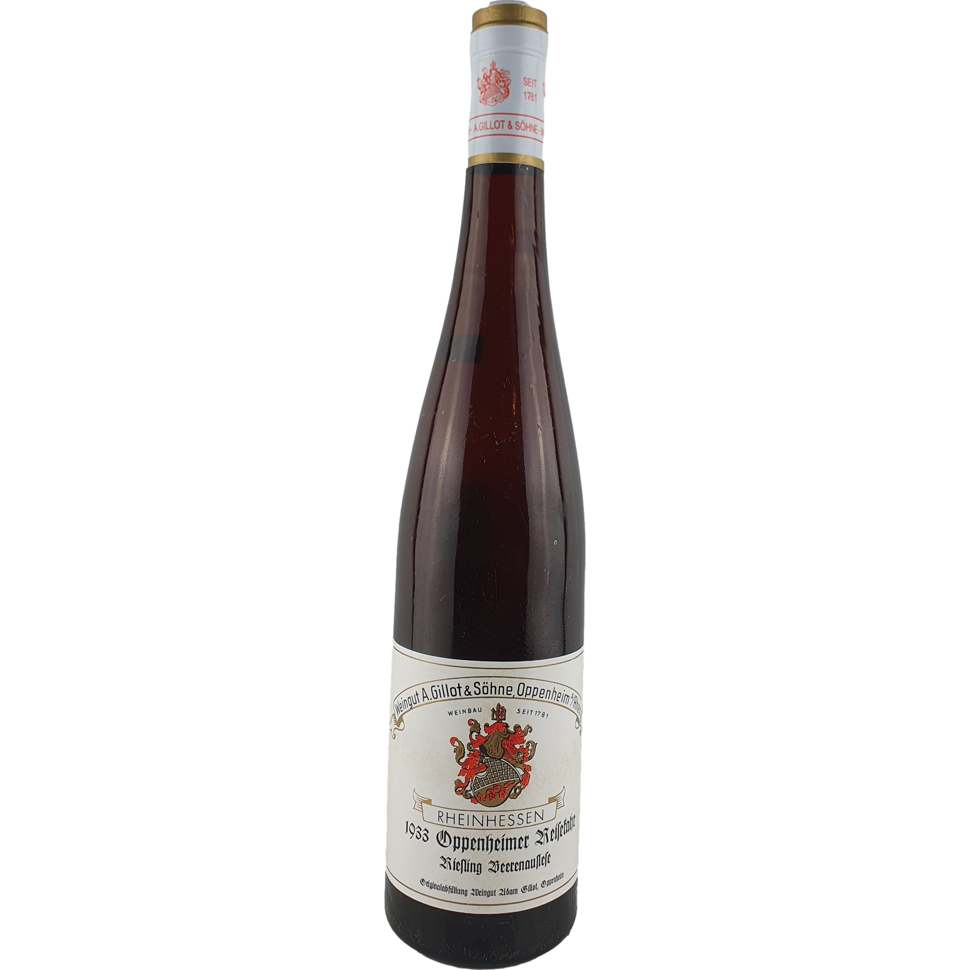 Gillot & Söhne - Oppenheimer Reisekahr Riesling Beerenauslese   1933 - 0,7 l AR000070