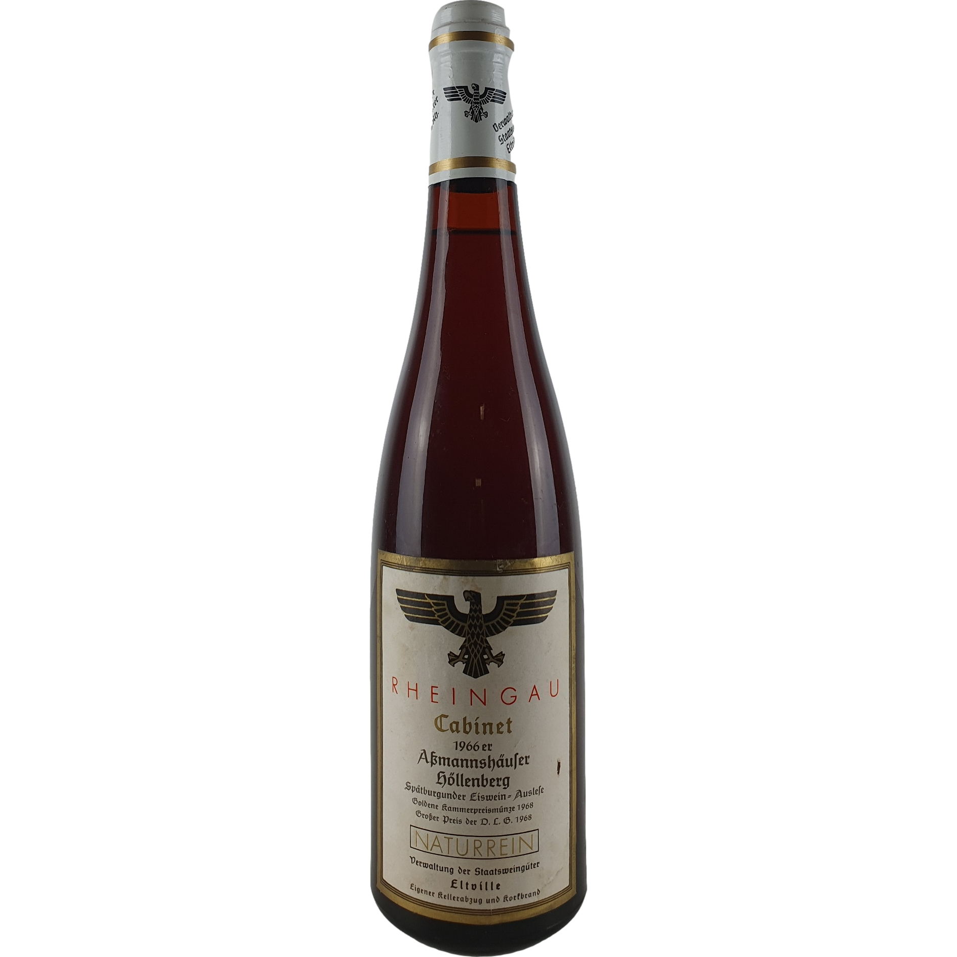 Staatsweingüter Eltville (Kloster Eberbach) - Assmannshäuser Höllenberg Spätburgunder Eiswein-Auslese Cabinet  1966 - 0,7 l AR000291